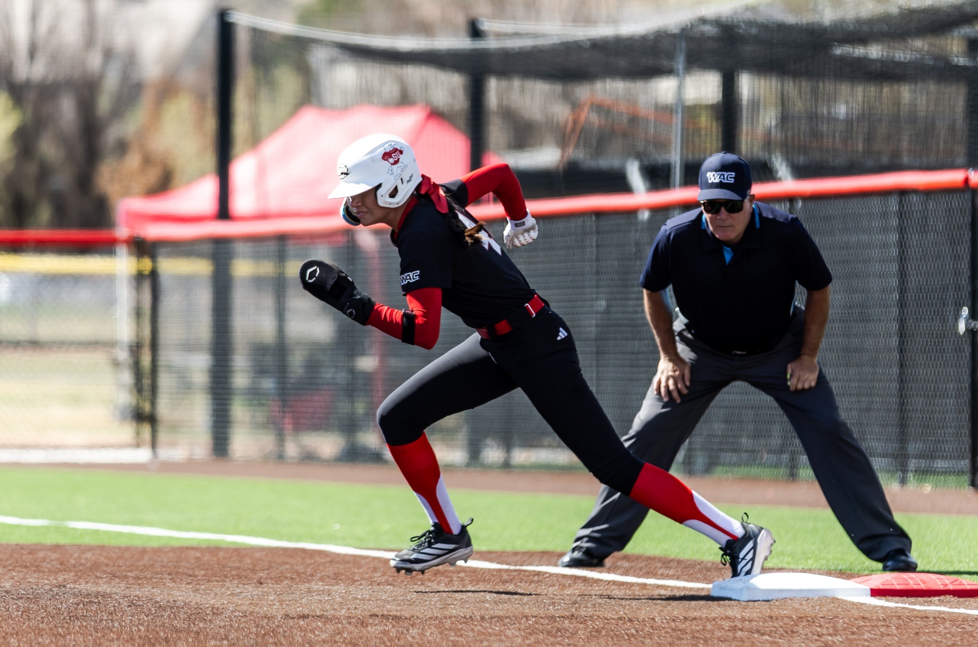 Michaella Salvatierra running the bases