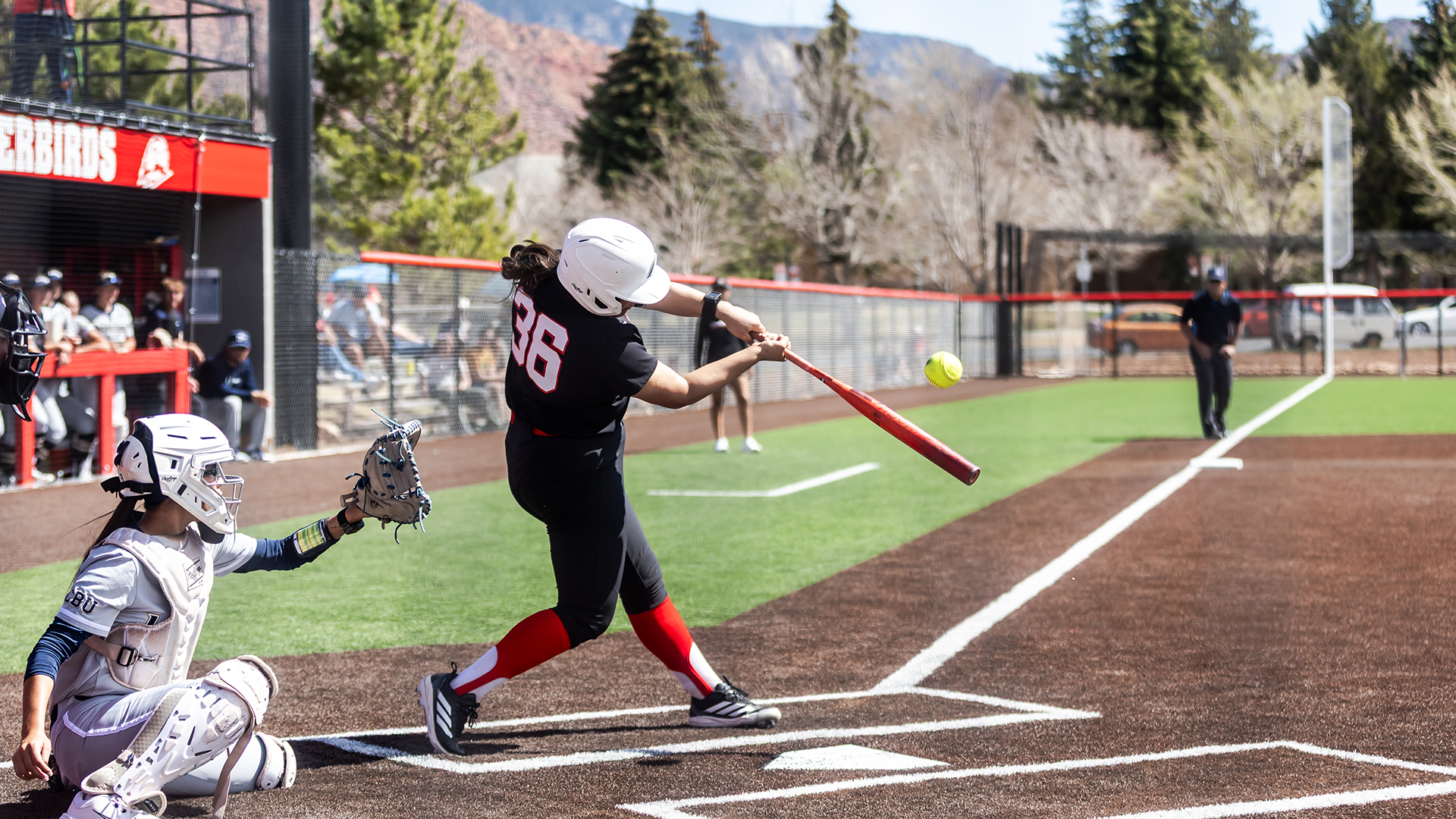 Arianna Ramirez driving the ball