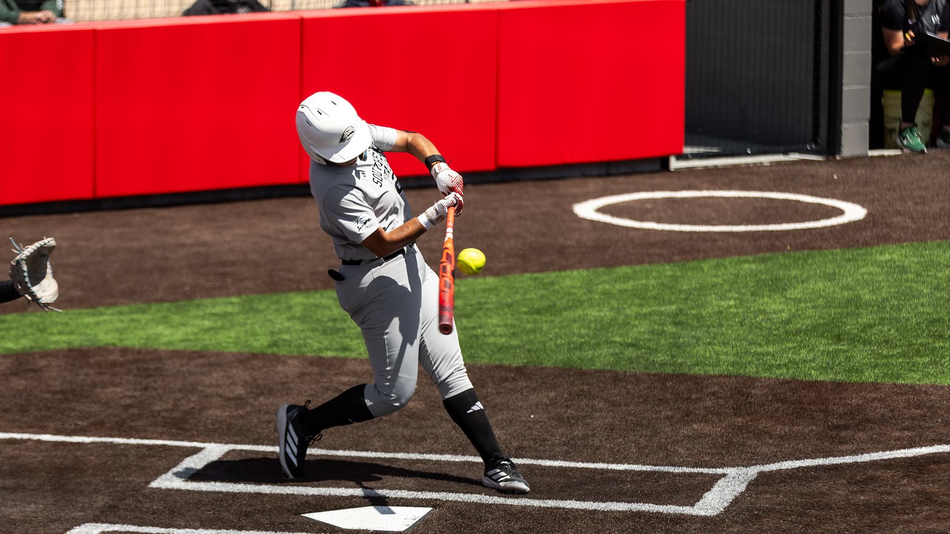 McKenzy Becerra drive the ball