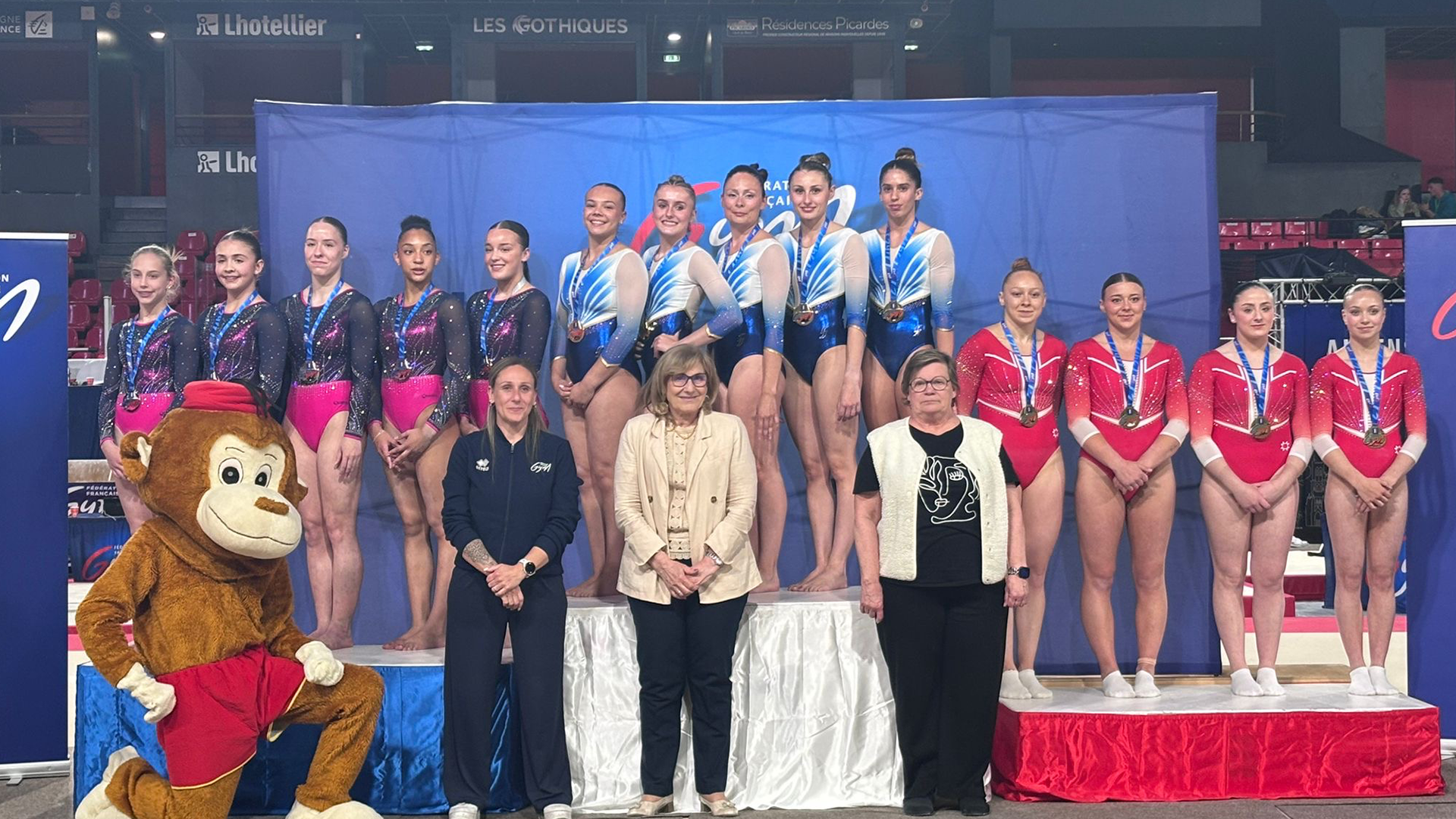 Vinciane Le Pen with her team at French Team Championships
