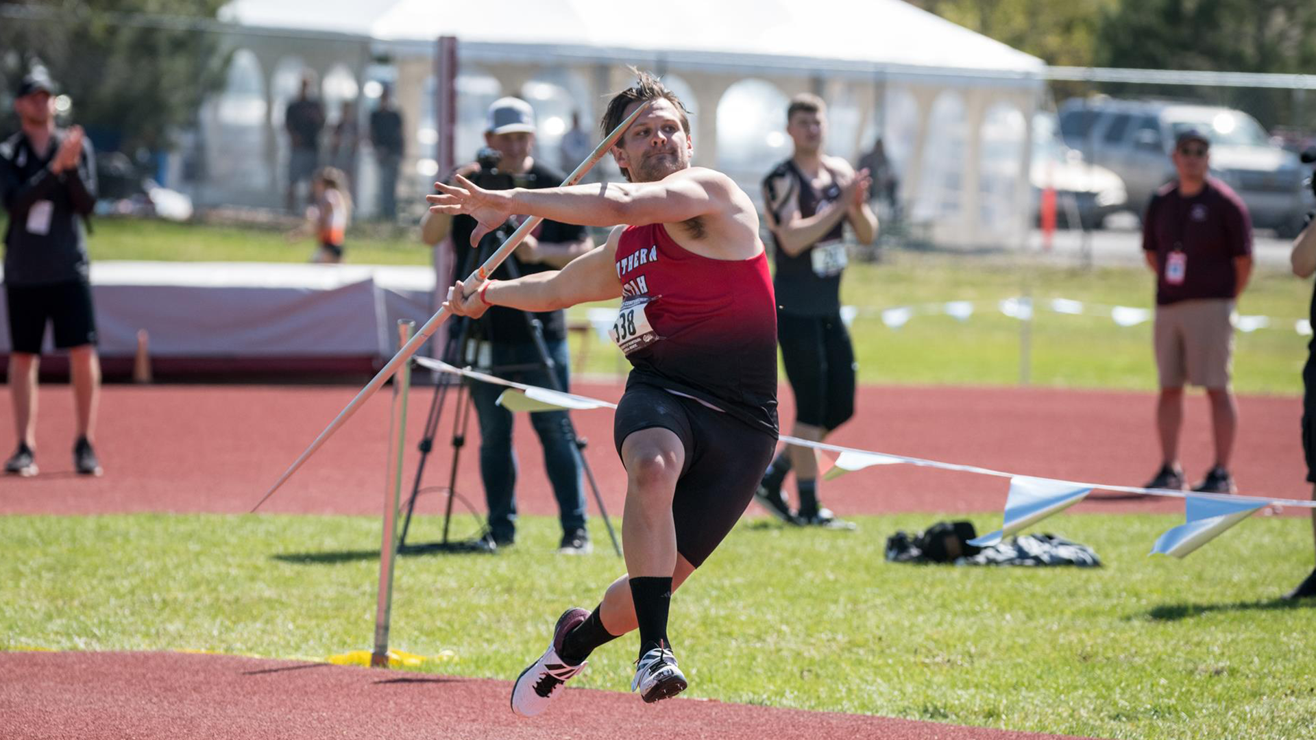 Skylar Porcaro throwing the jav in 2019