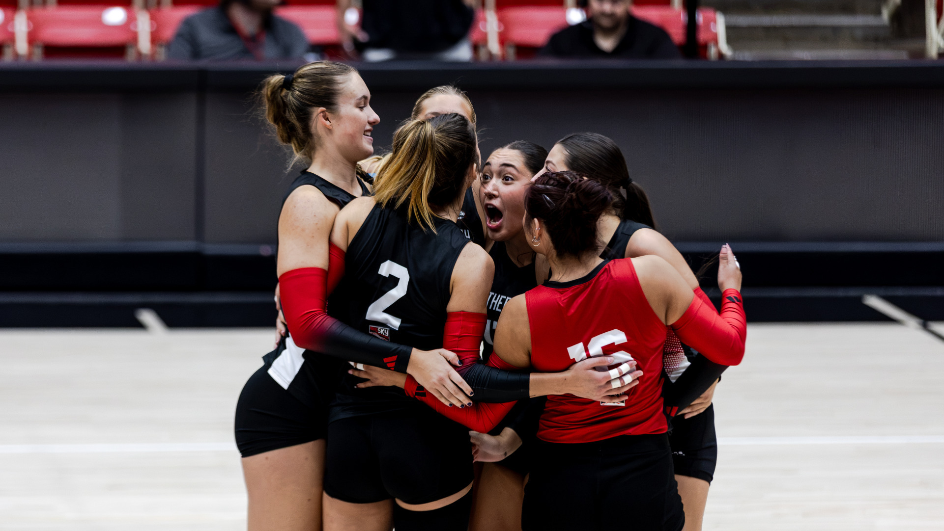 Volleyball Team Huddle