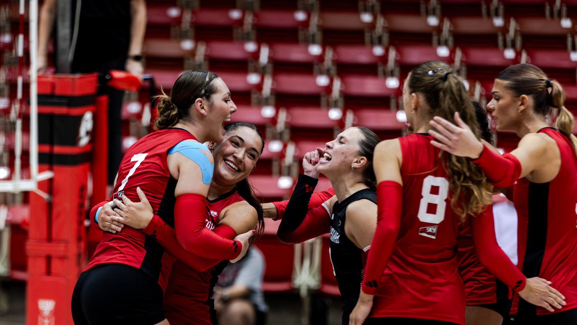 Volleyball Team Celebration