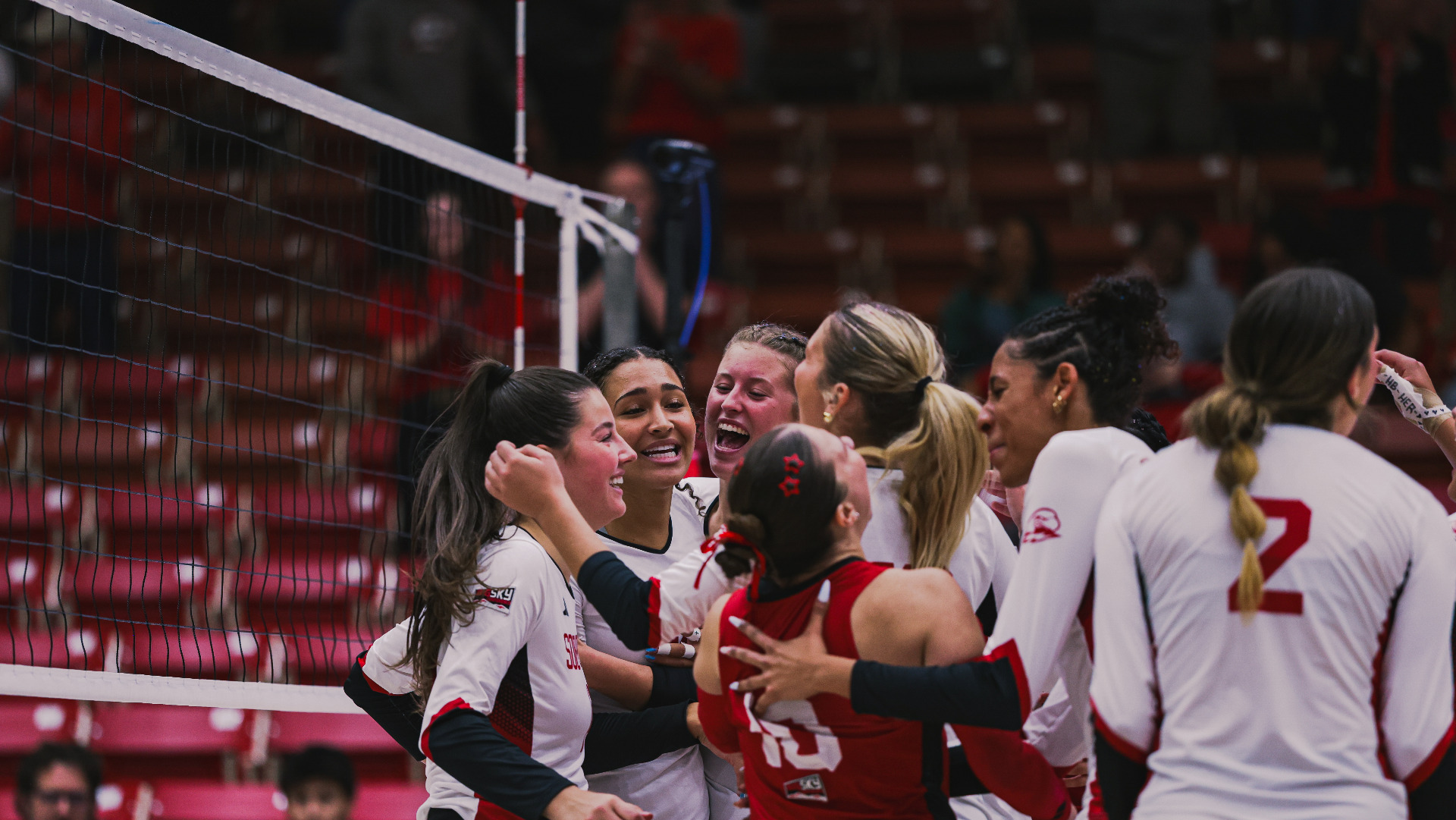 Volleyball Win Celebration