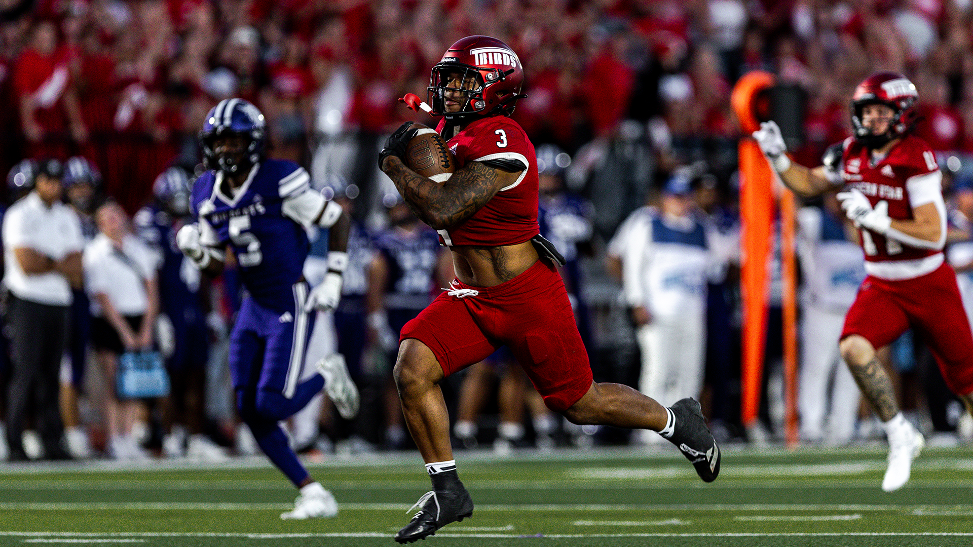 Floyd Chalk on the run with the ball