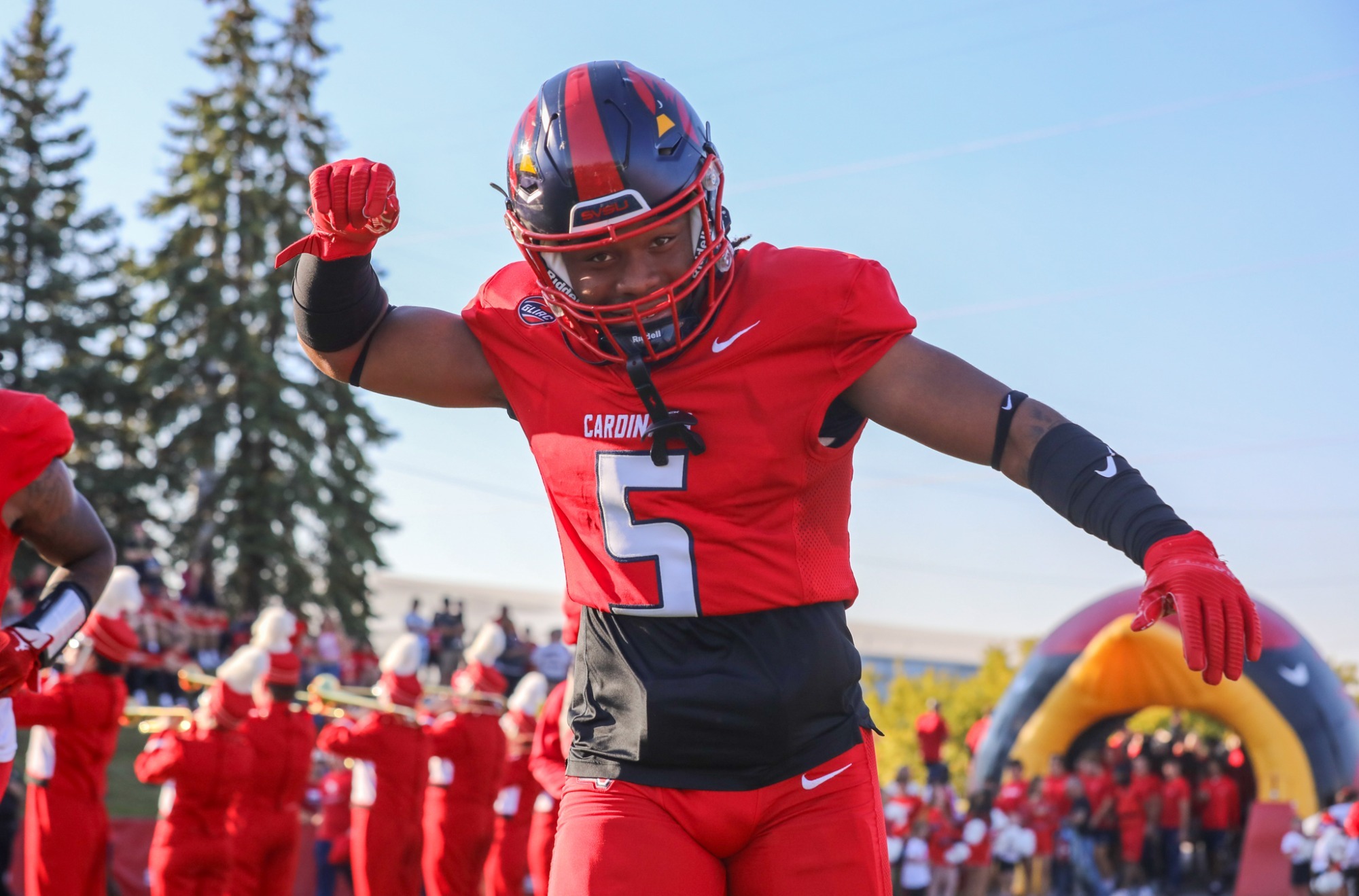 Sean Hodges coming out of the tunnel versus Northwood