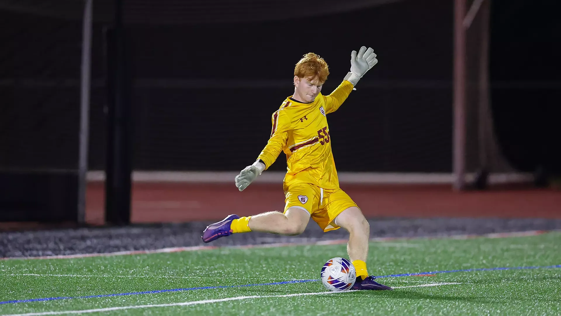 Cogan takes a goal kick against Wilkes