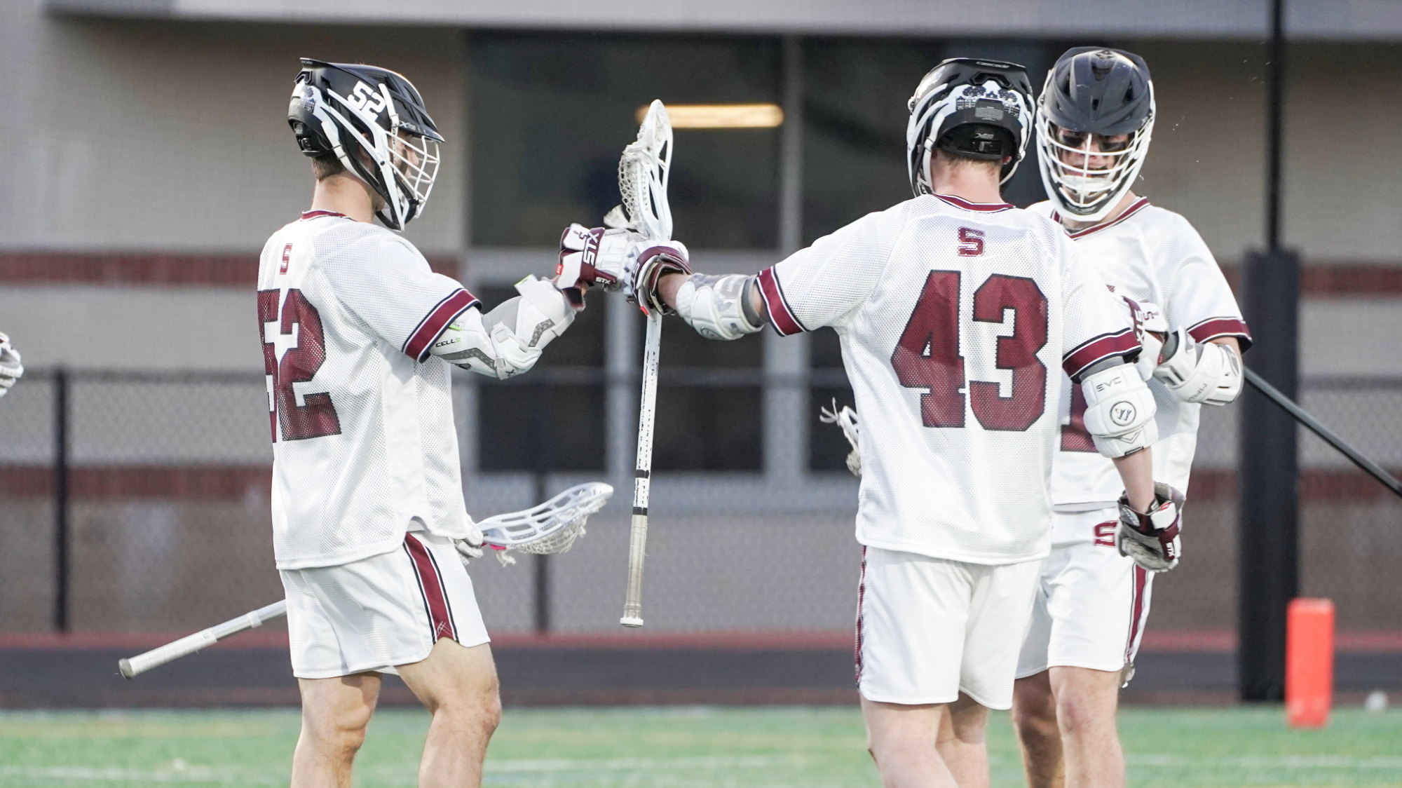 men's lacrosse celebration