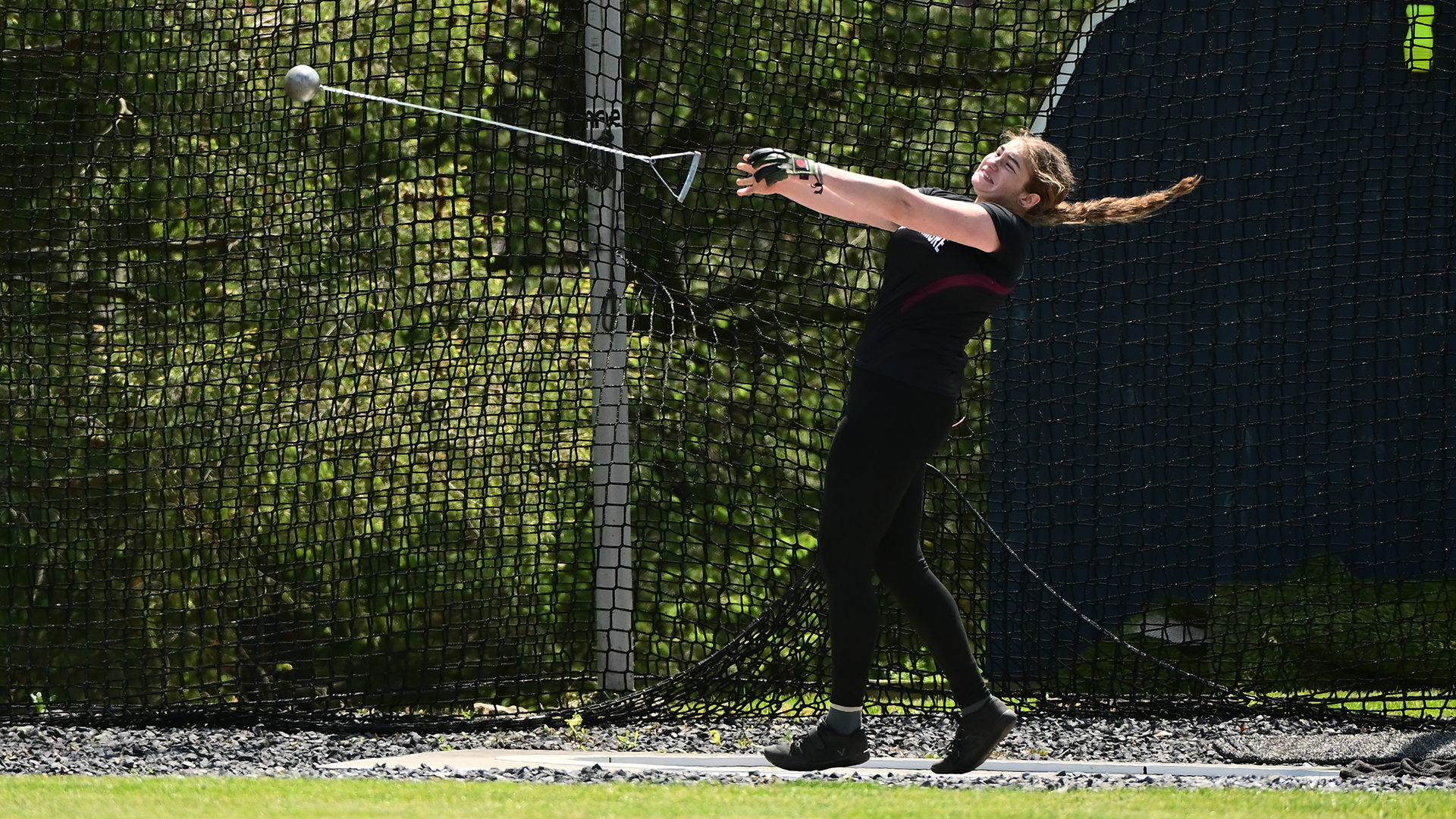 Molnar competes in hammer