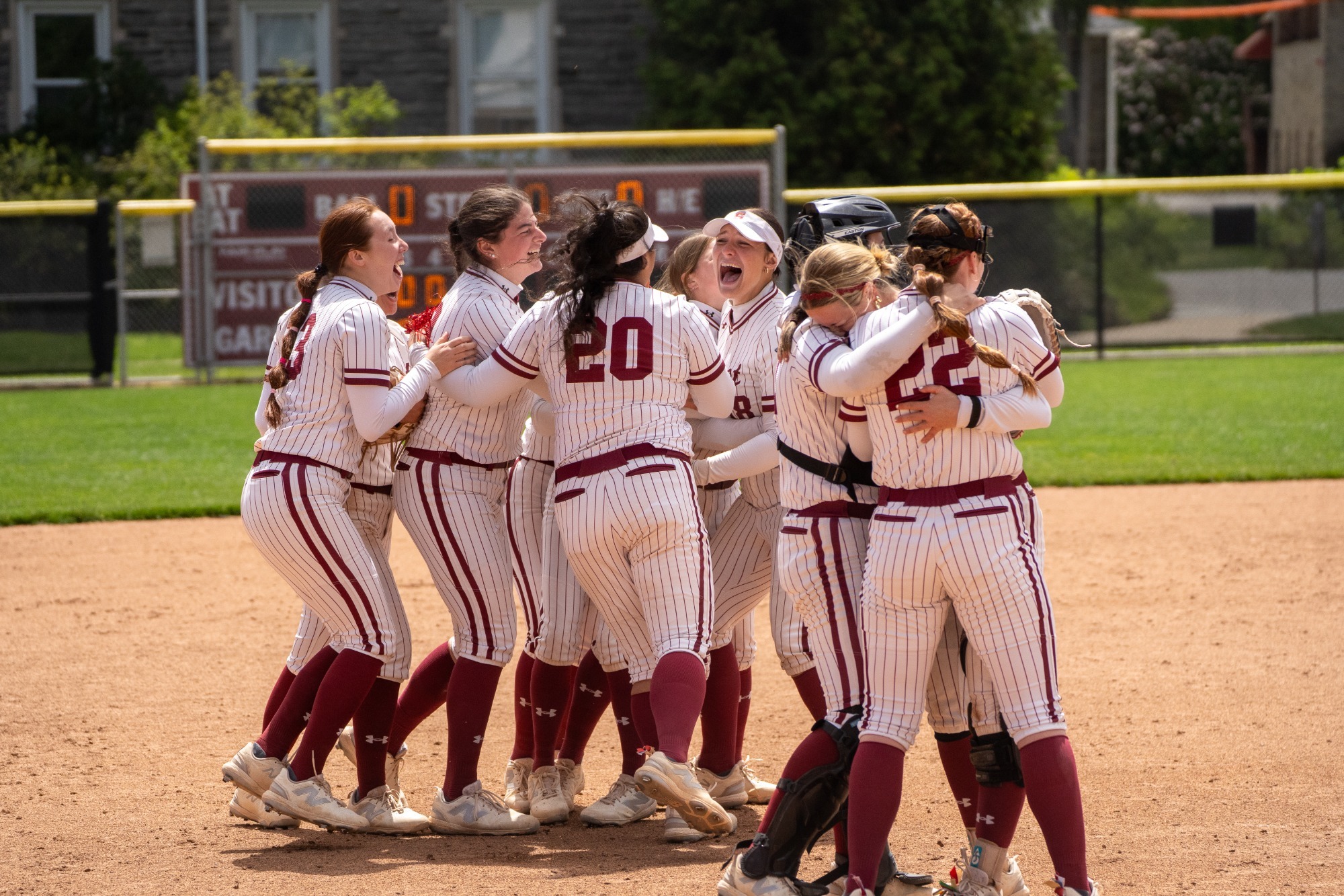 softball celebrates centennial championship