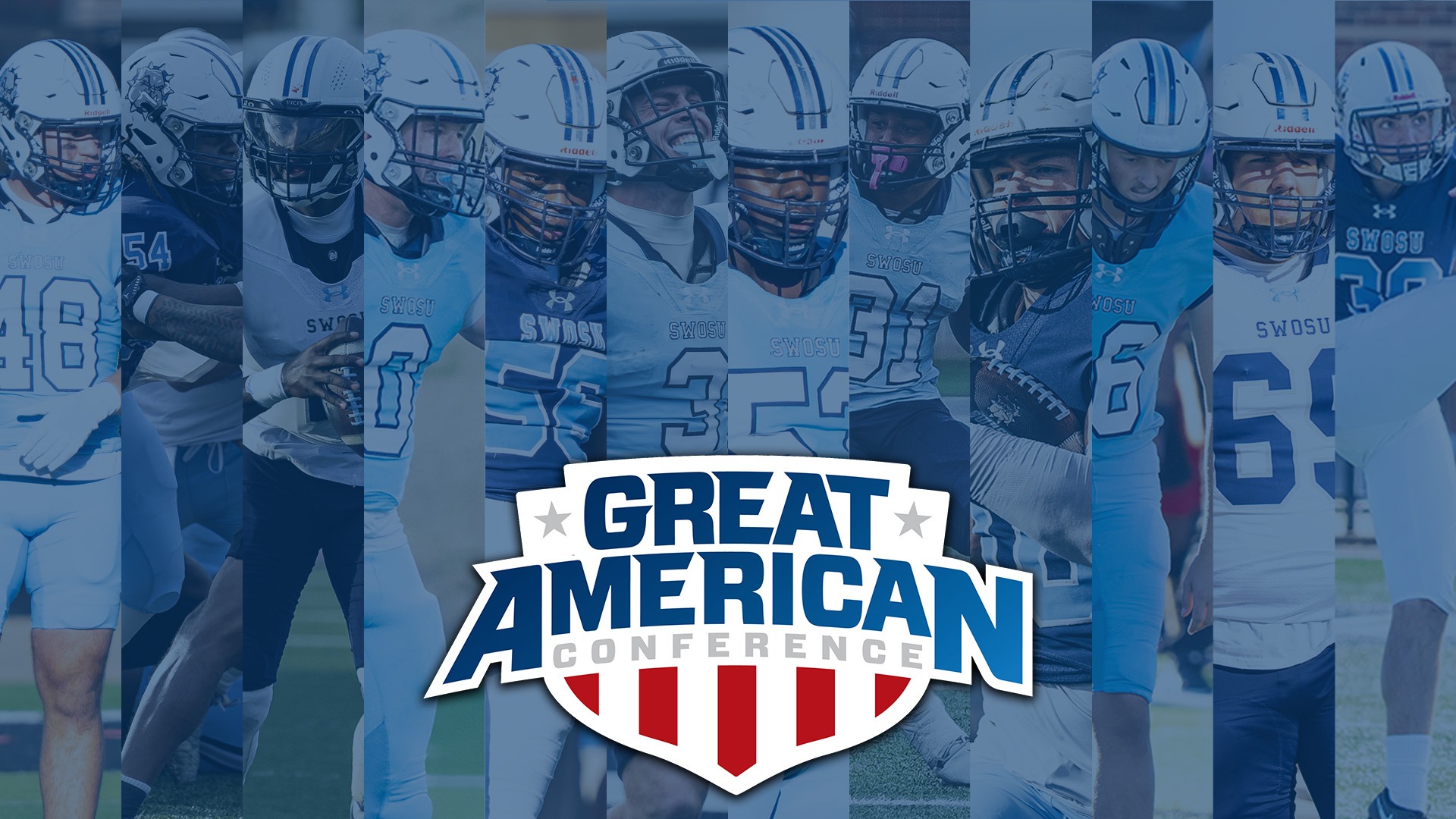 2025 All-GAC Football Story Photo featuring all 12 athlete winners