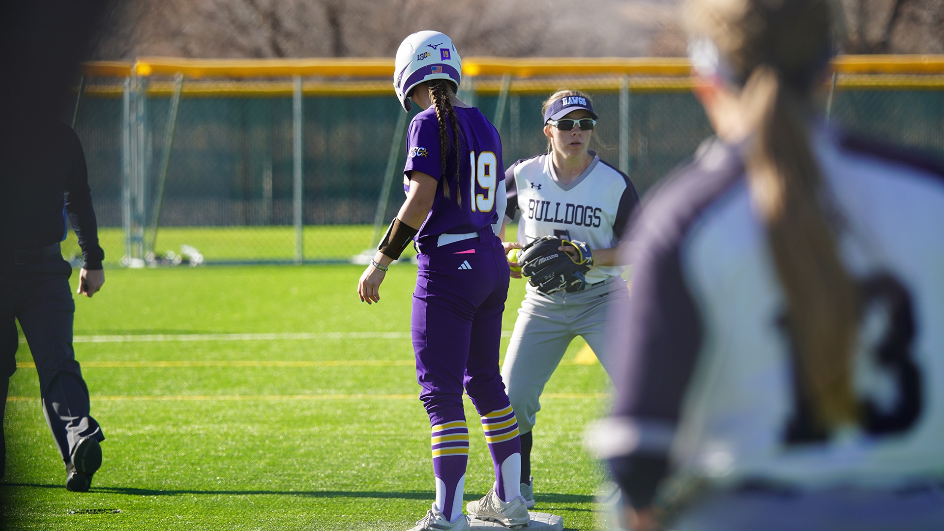 kennedi caine in the field against western new mexico