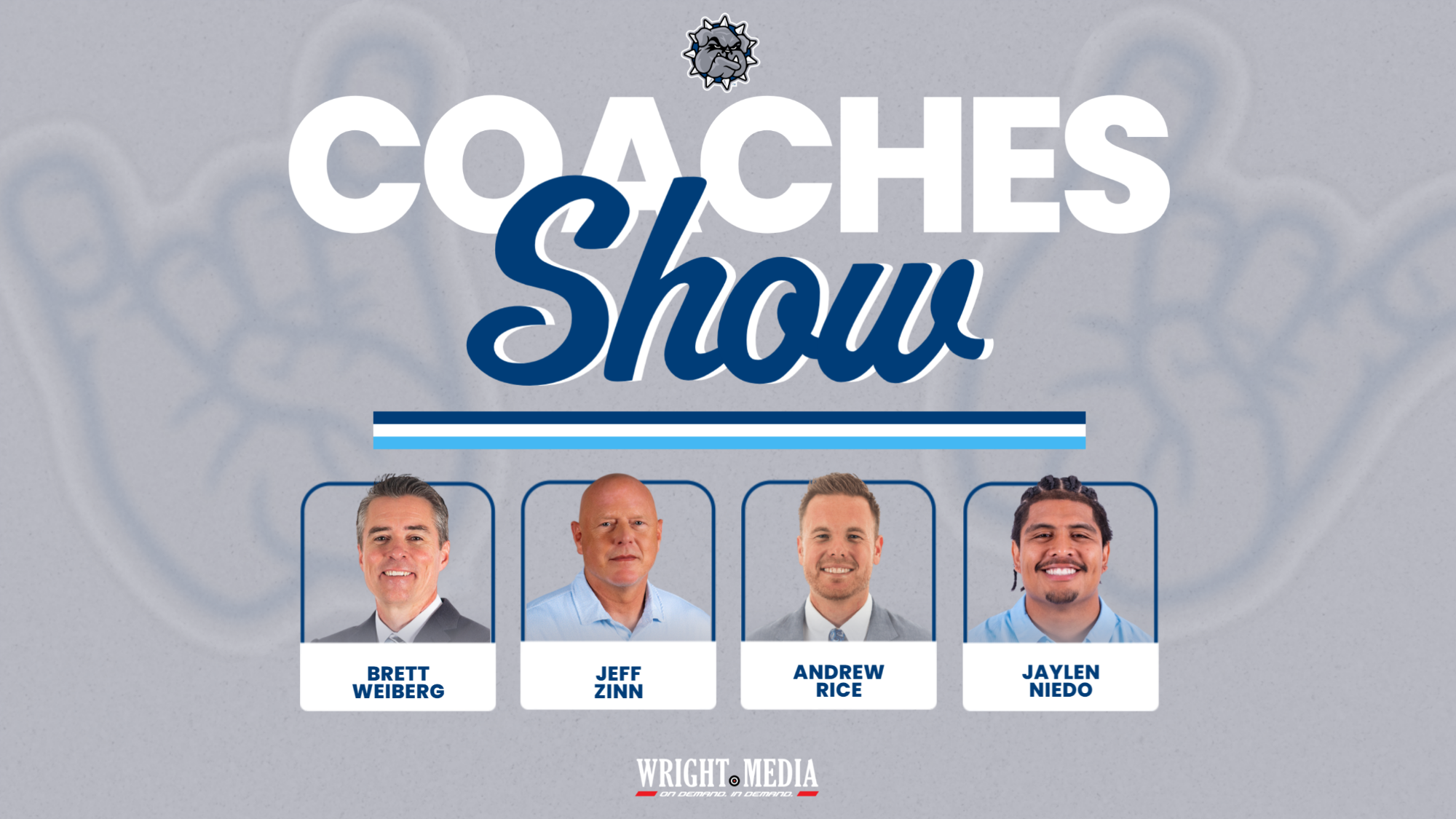 coaches show graphic featuring the 4 guests