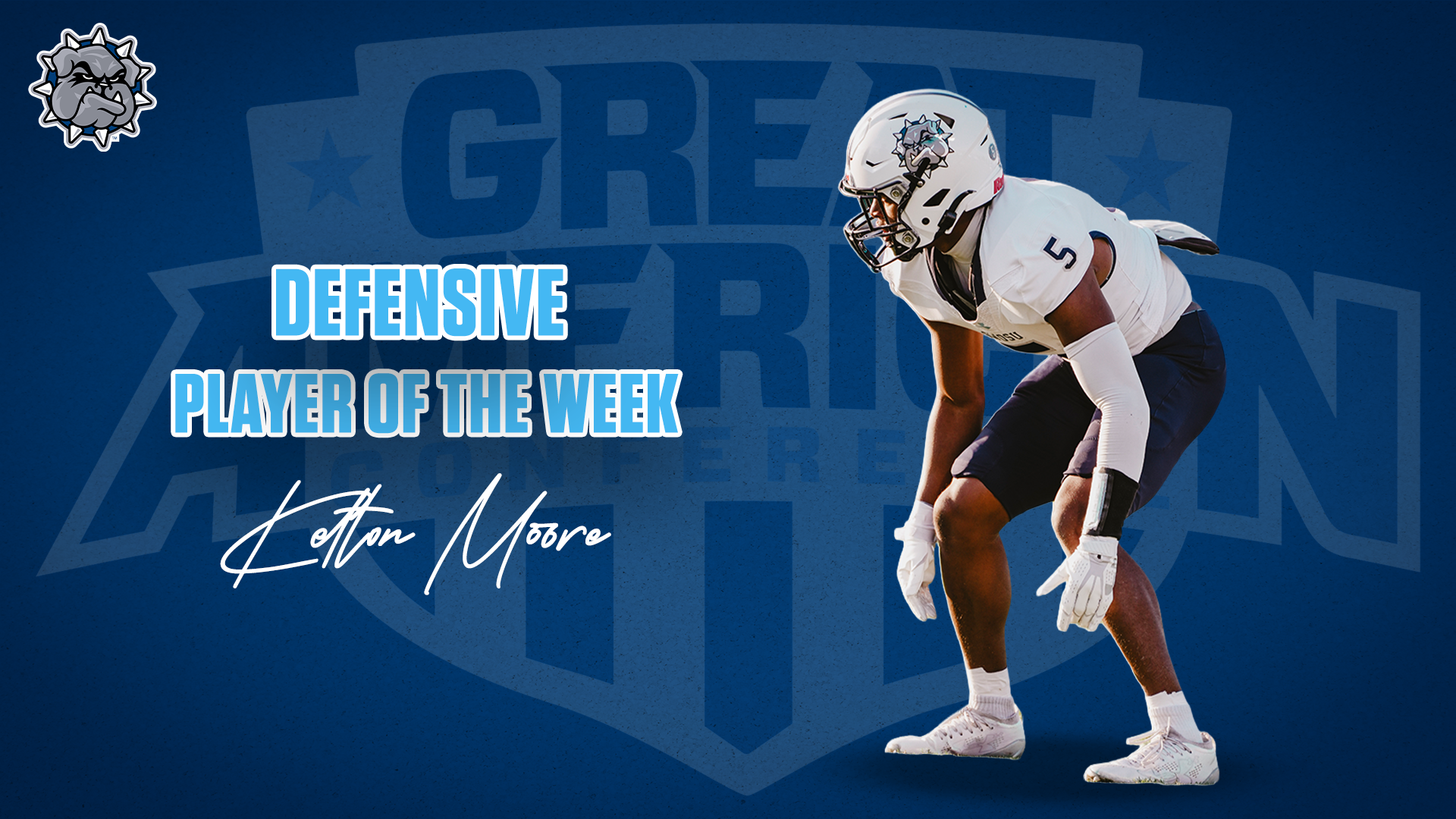 Kelton Moore Wins GAC Defensive Player of the Week