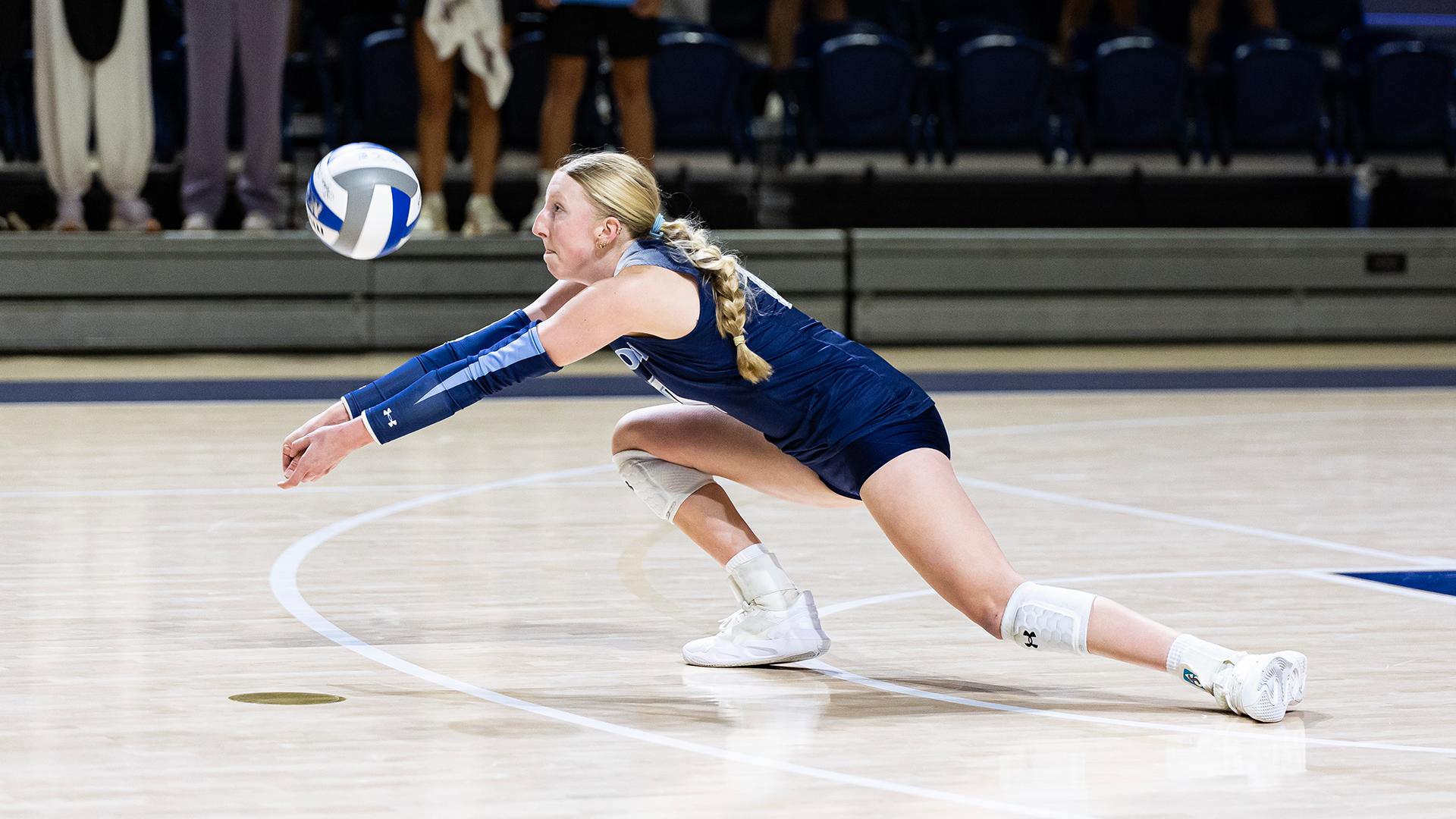 layla collins digs a ball