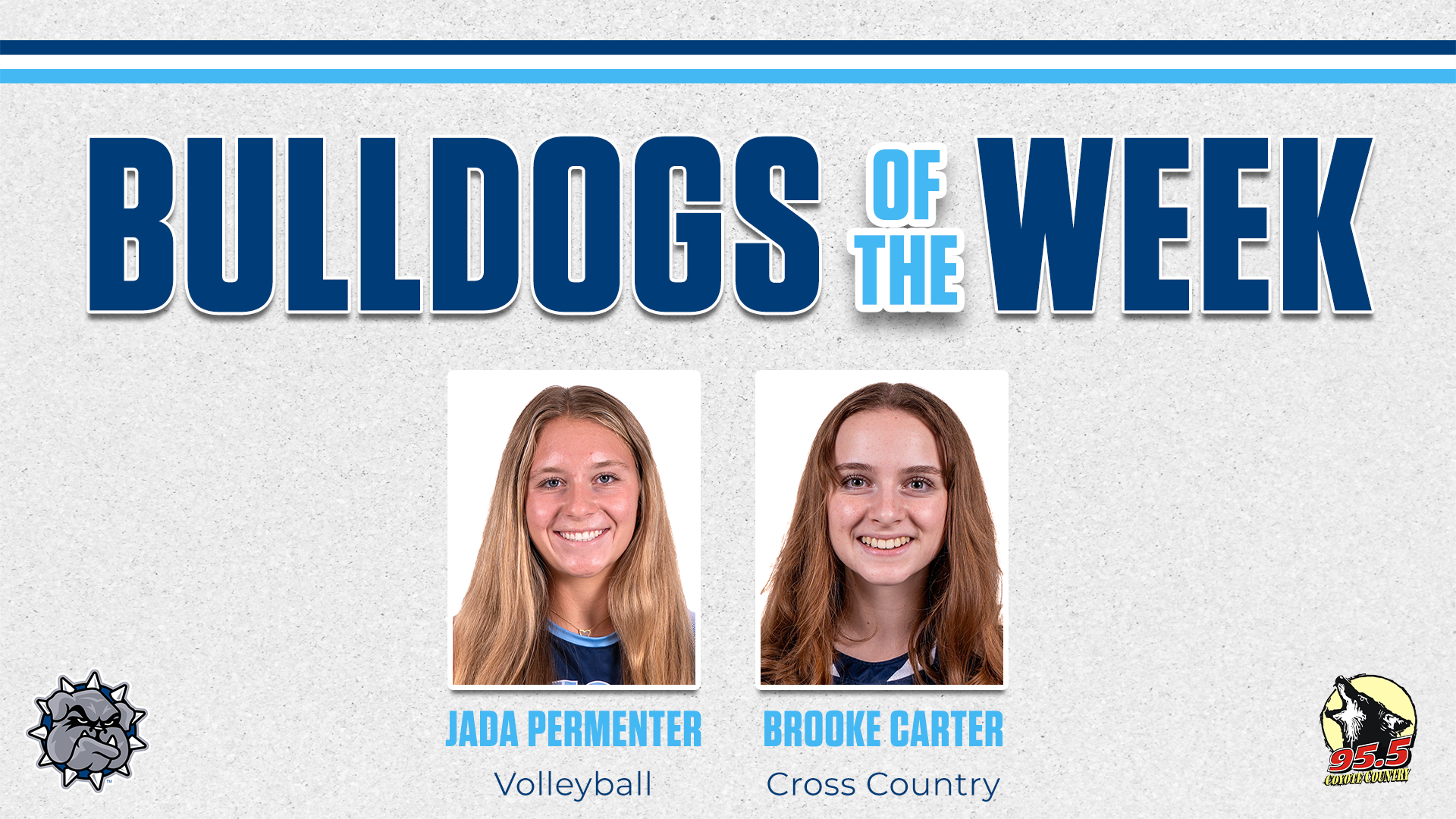 Jada Permenter and Brook Carter Bulldogs of the Week