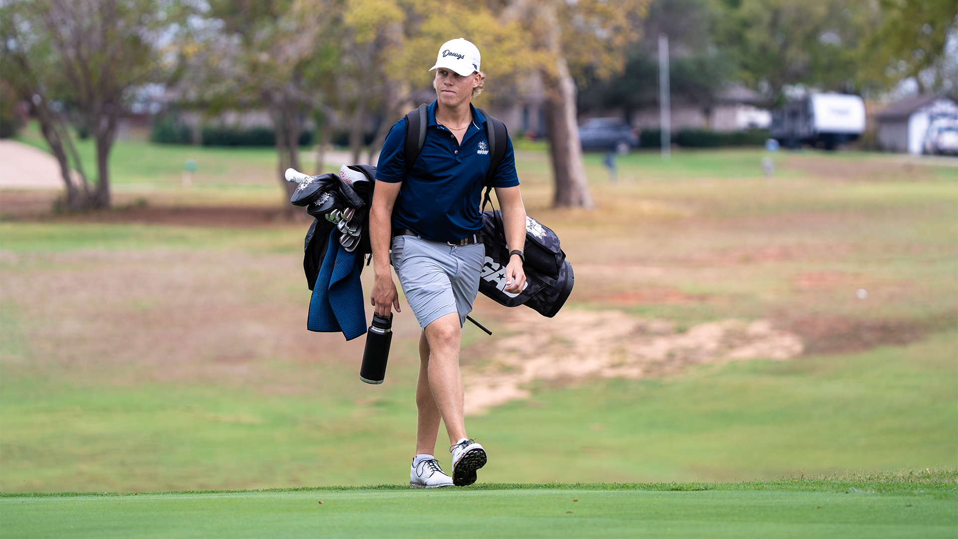 Ben Jackson Walking with clubs