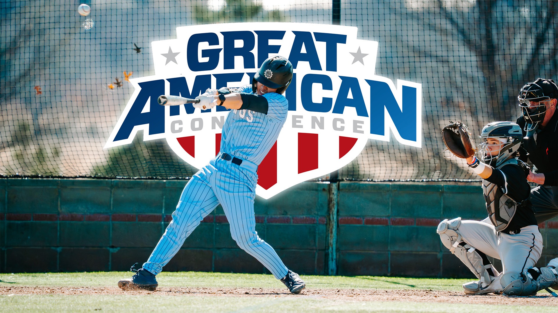 kotaro wakui batting in front of a GAC logo