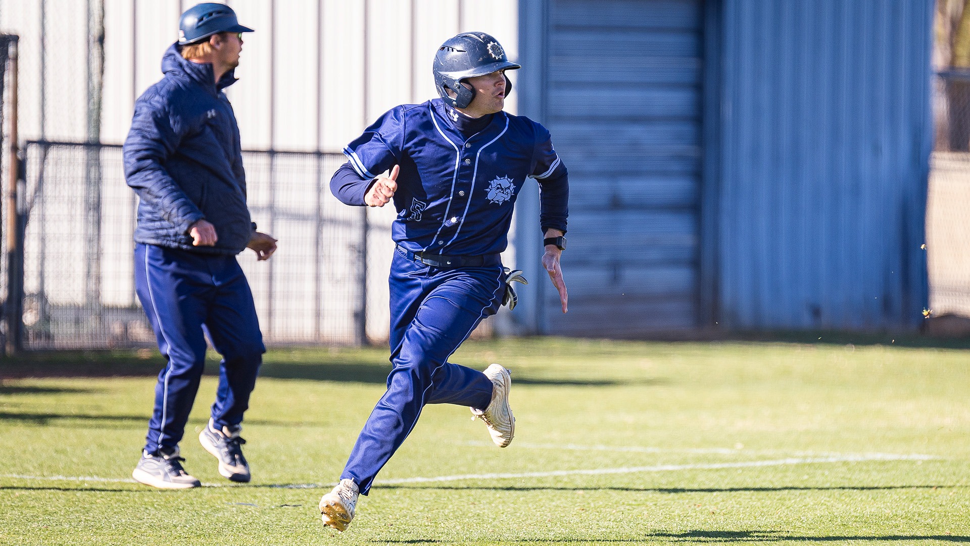 kellen frizzell rounds third base