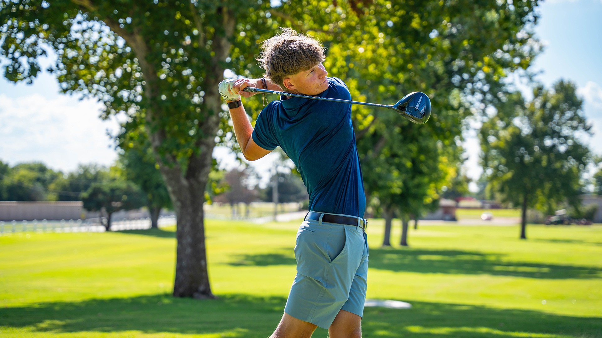 ben jackson swings a golf club