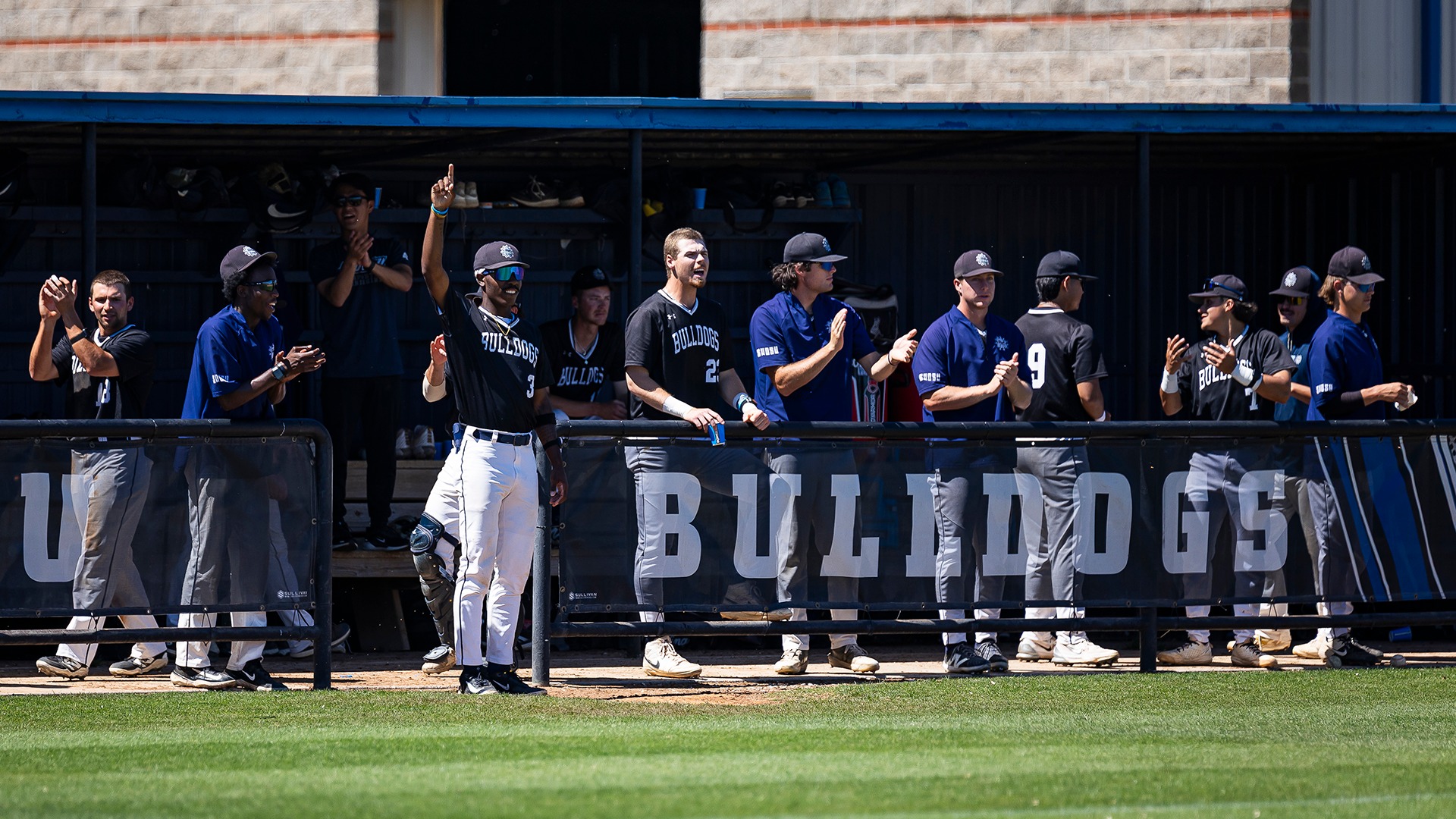 swosu dugout celebrates