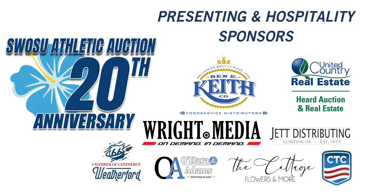20th annual swosu athletic auction sponsor graphic