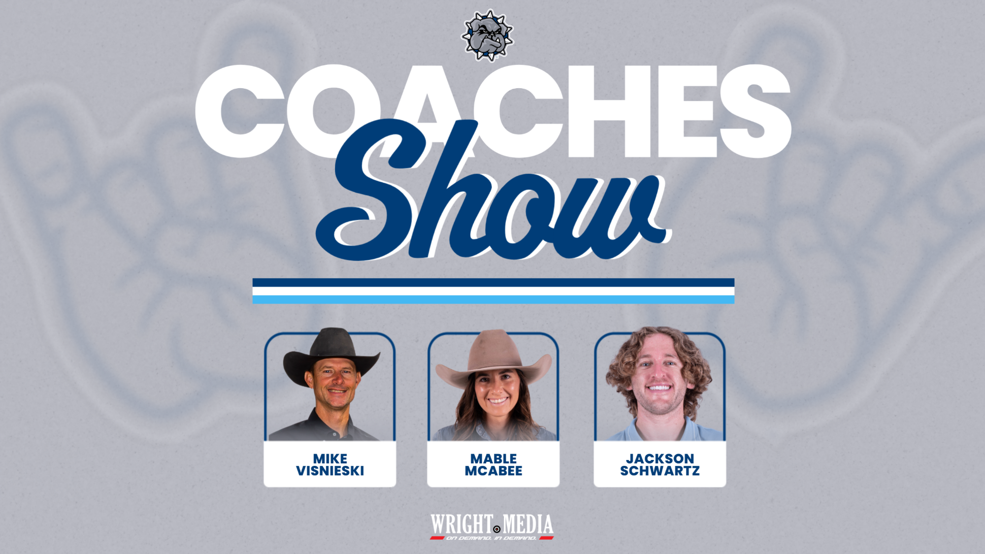 SWOSU Coaches Show Lineup featuring Mike Visnieski, Mable McAbee, and Jackson Schwartz