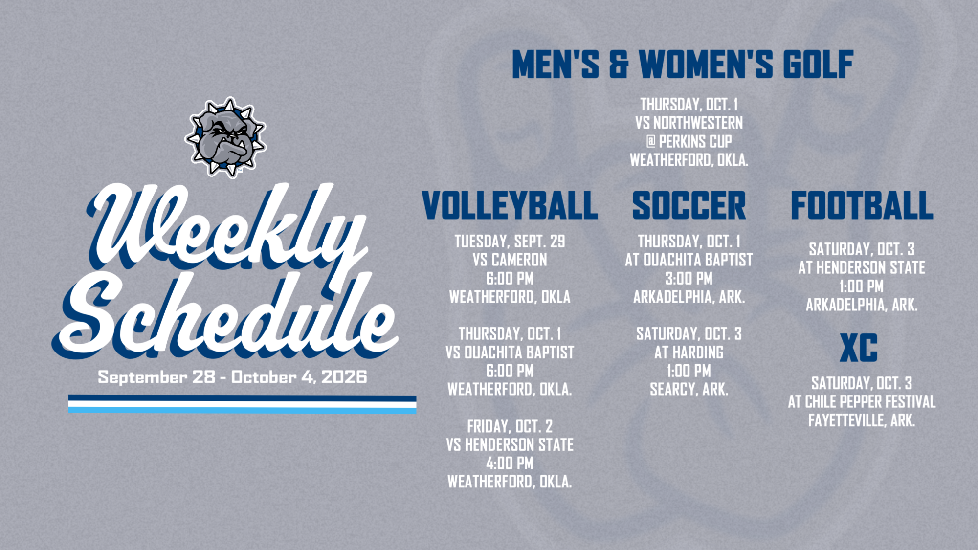 TWISA for Sept. 28 - October 4