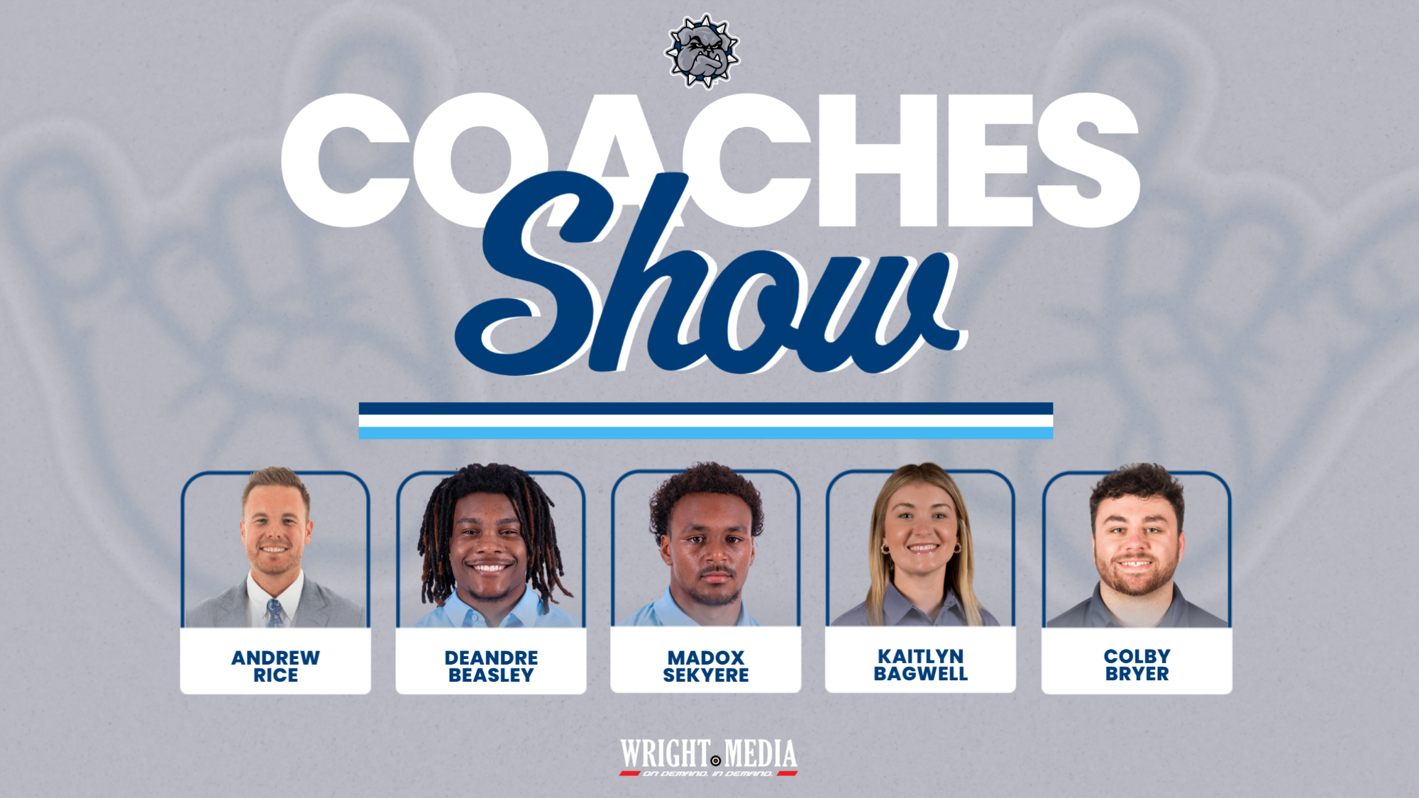 swosu coaches show featuring headshots of the 5 who made appearances this week