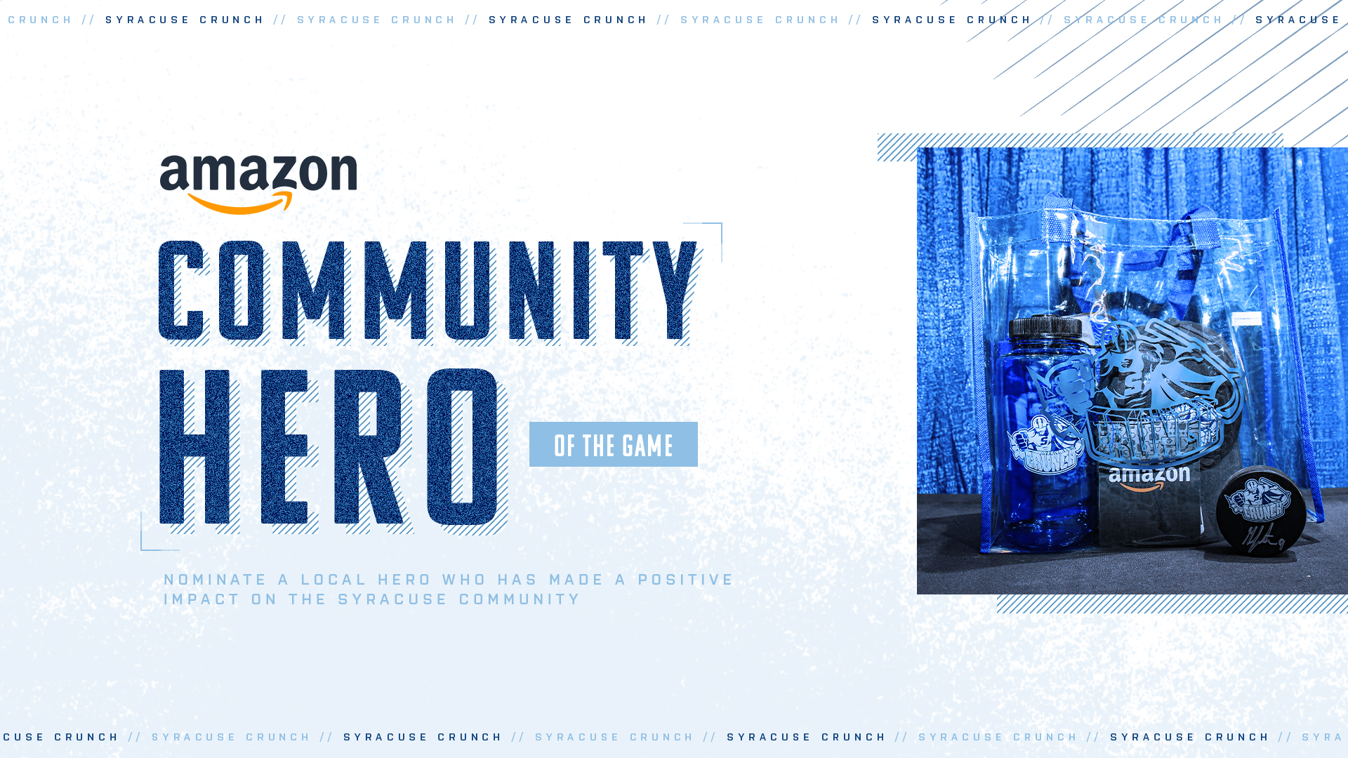 Syracuse Crunch Partner with Amazon to present Amazon Community Heroes