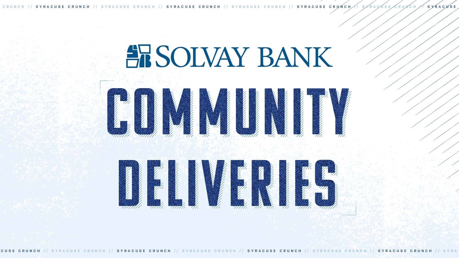 Syracuse Crunch Partner With Solvay Bank For Community Deliveries