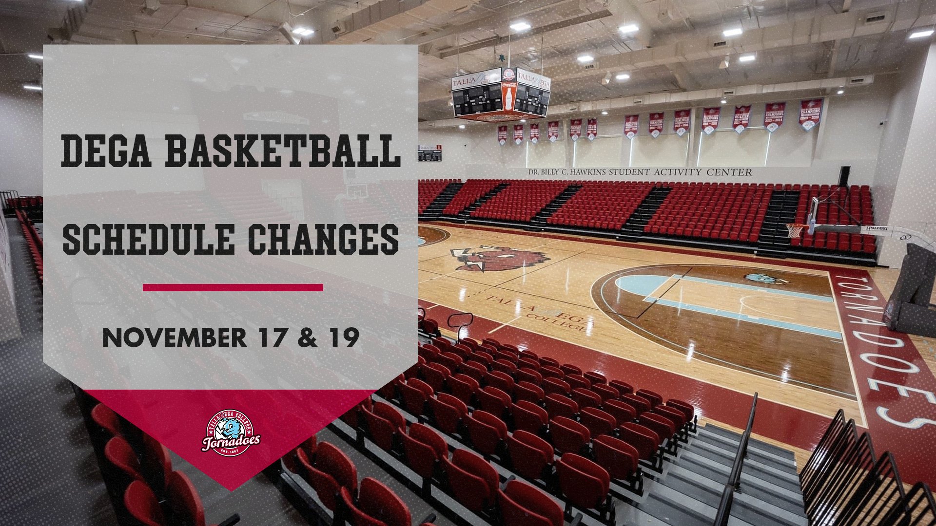 Schedule Changes Announced for SSAC Basketball Openers Talladega College