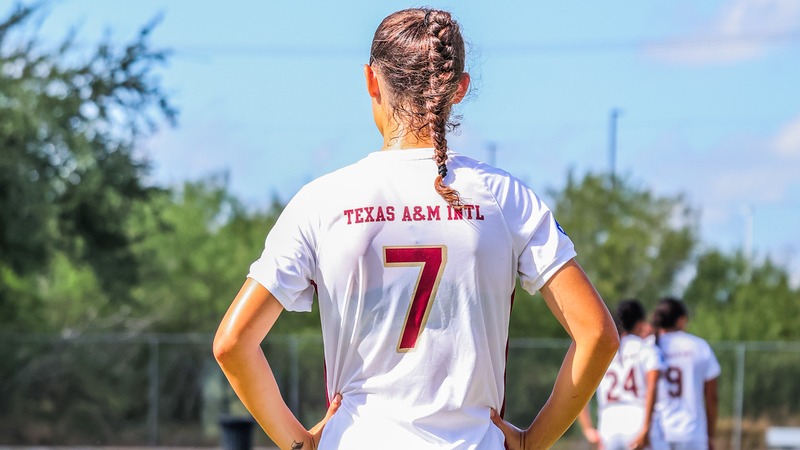 Lisa Stoico awaits play on the field