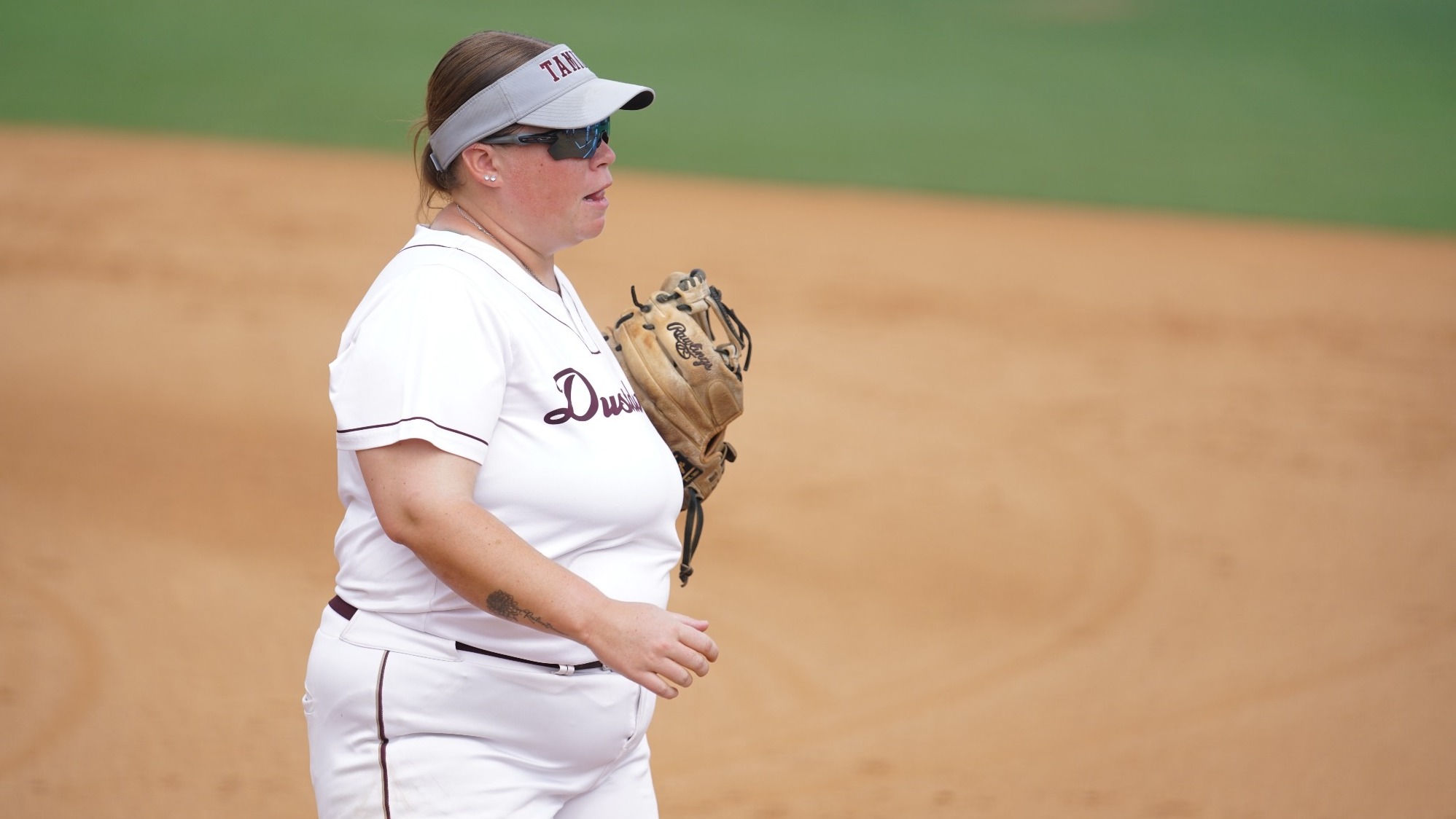 Griego Stands at 3rd Base on Defense