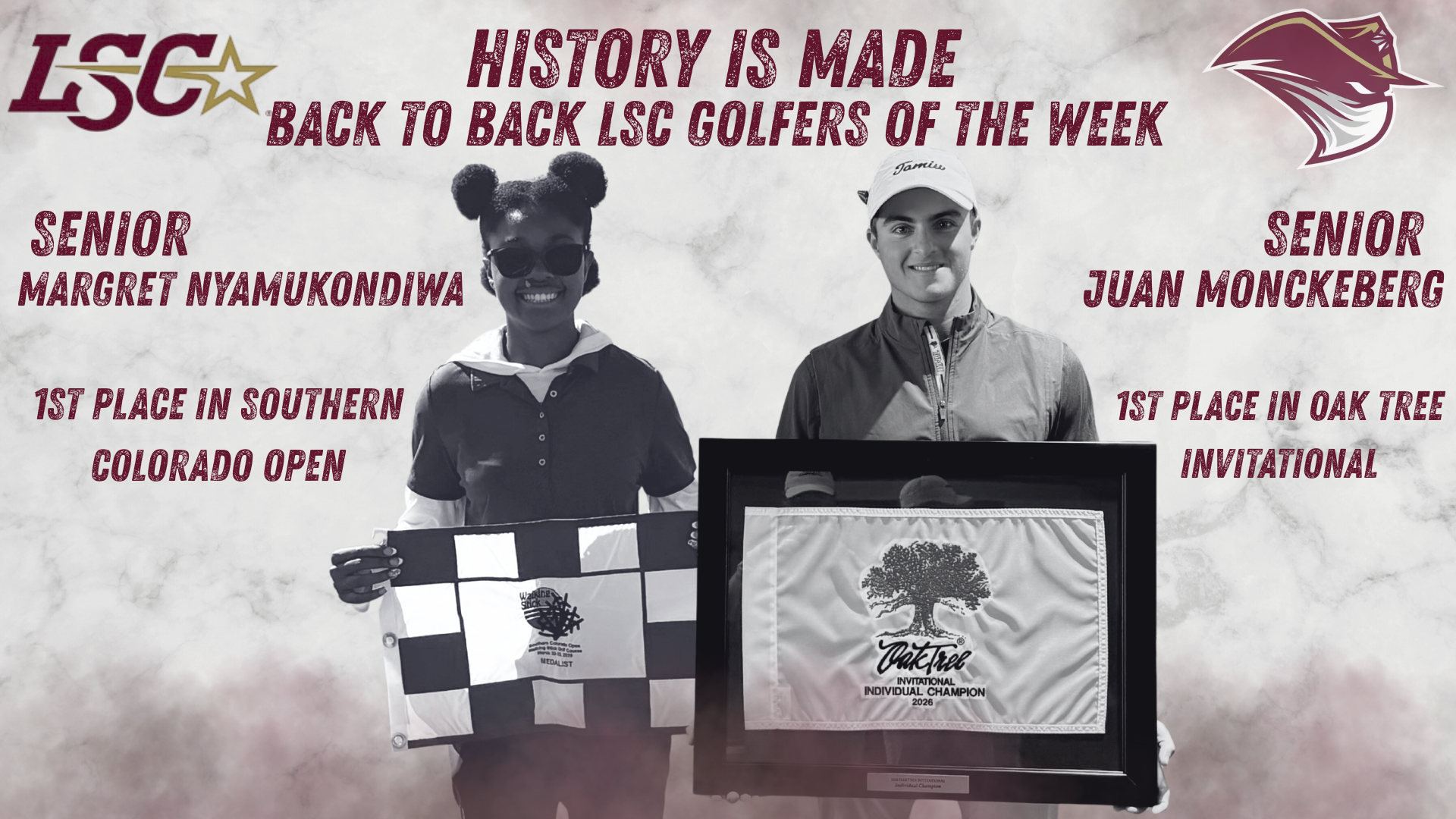 HISTORY LSC BACK TO BACK GOLFERS