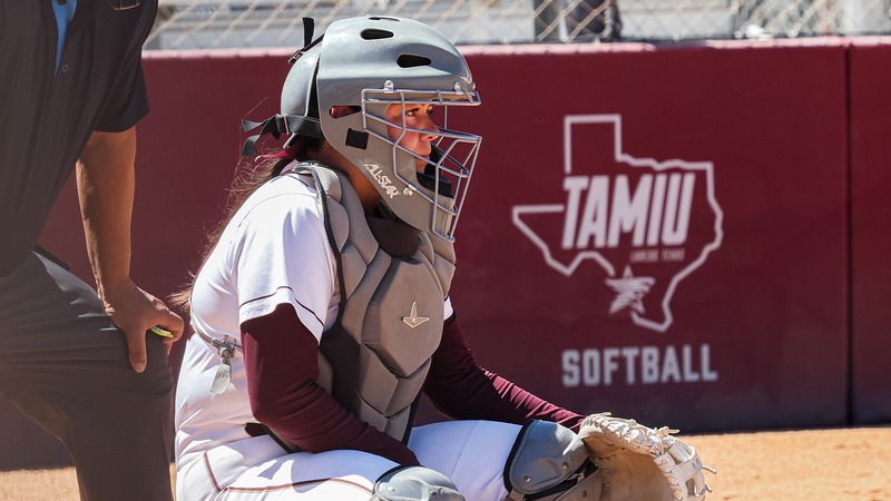 Rodriguez sets up behind home plate