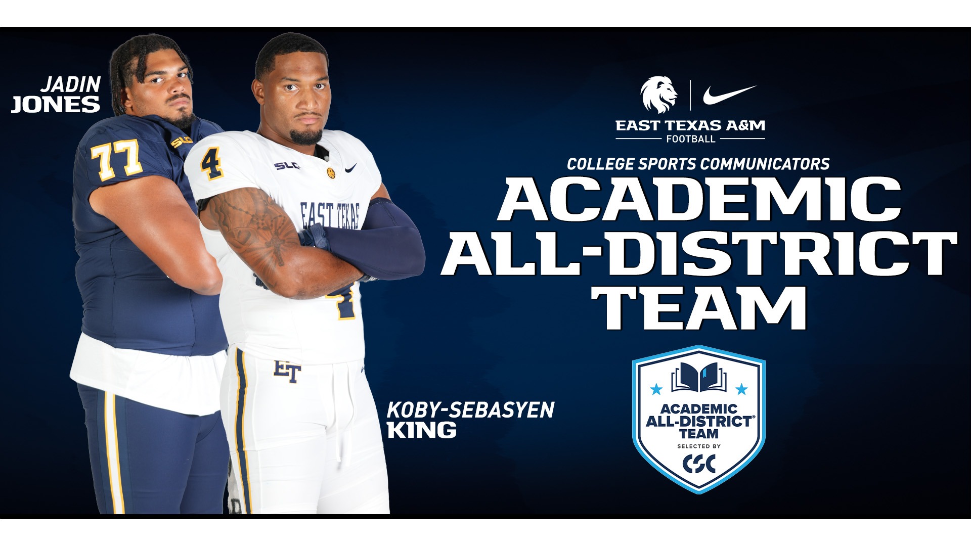 CSC All-Academic Team Football