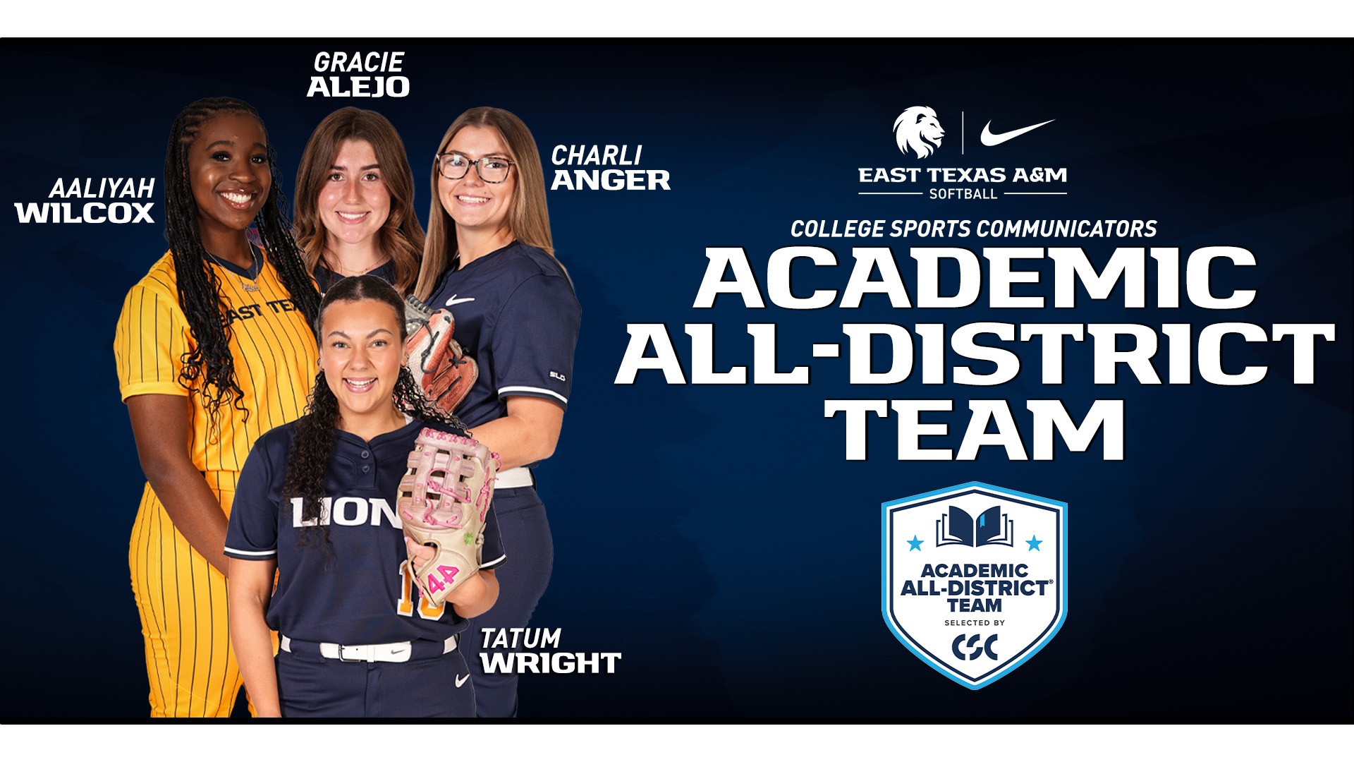 Softball CSC All-Academic
