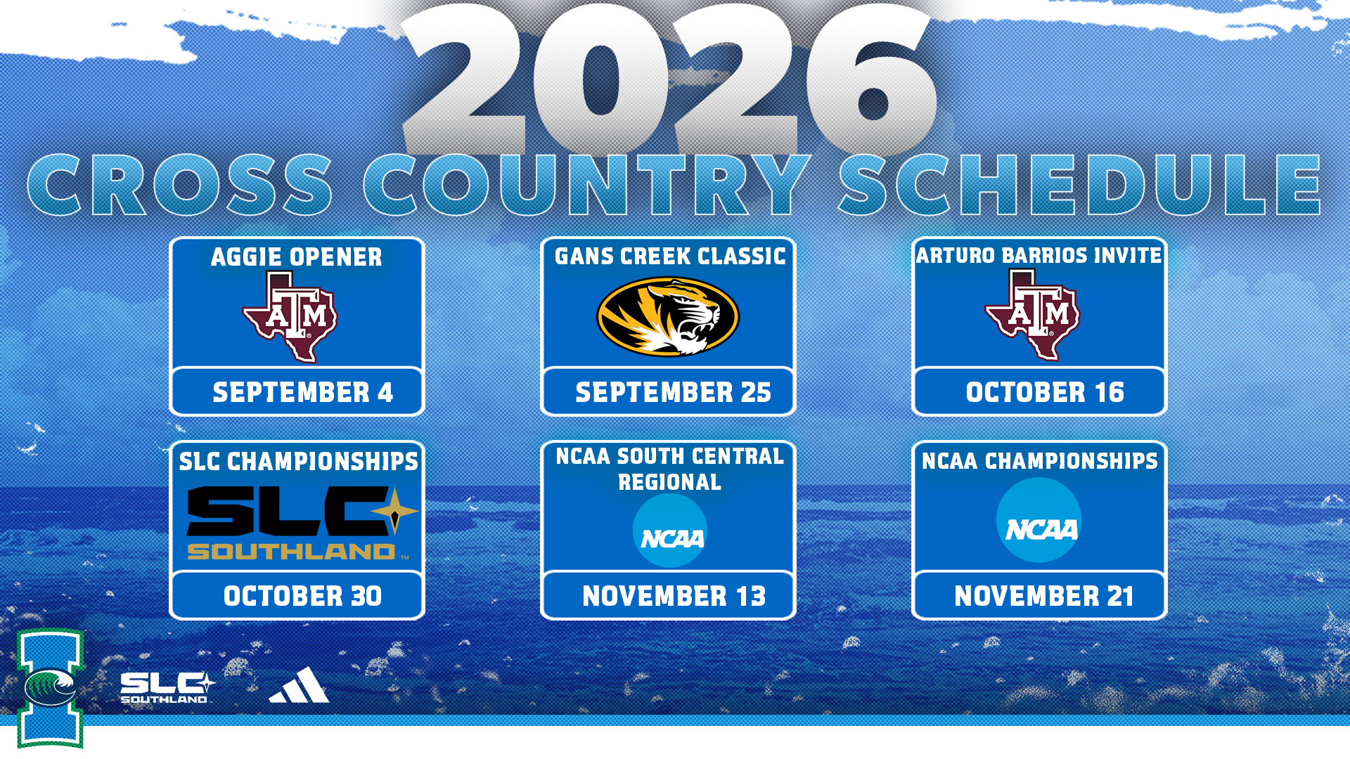 2026 Cross Country Schedule