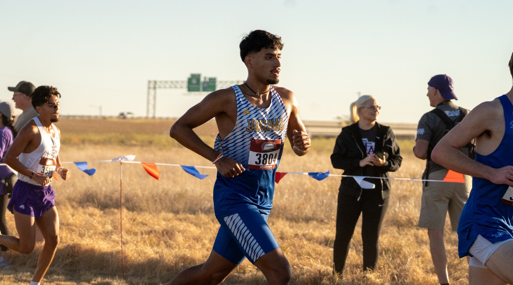 Abner running at DBU Old Glory Gallop