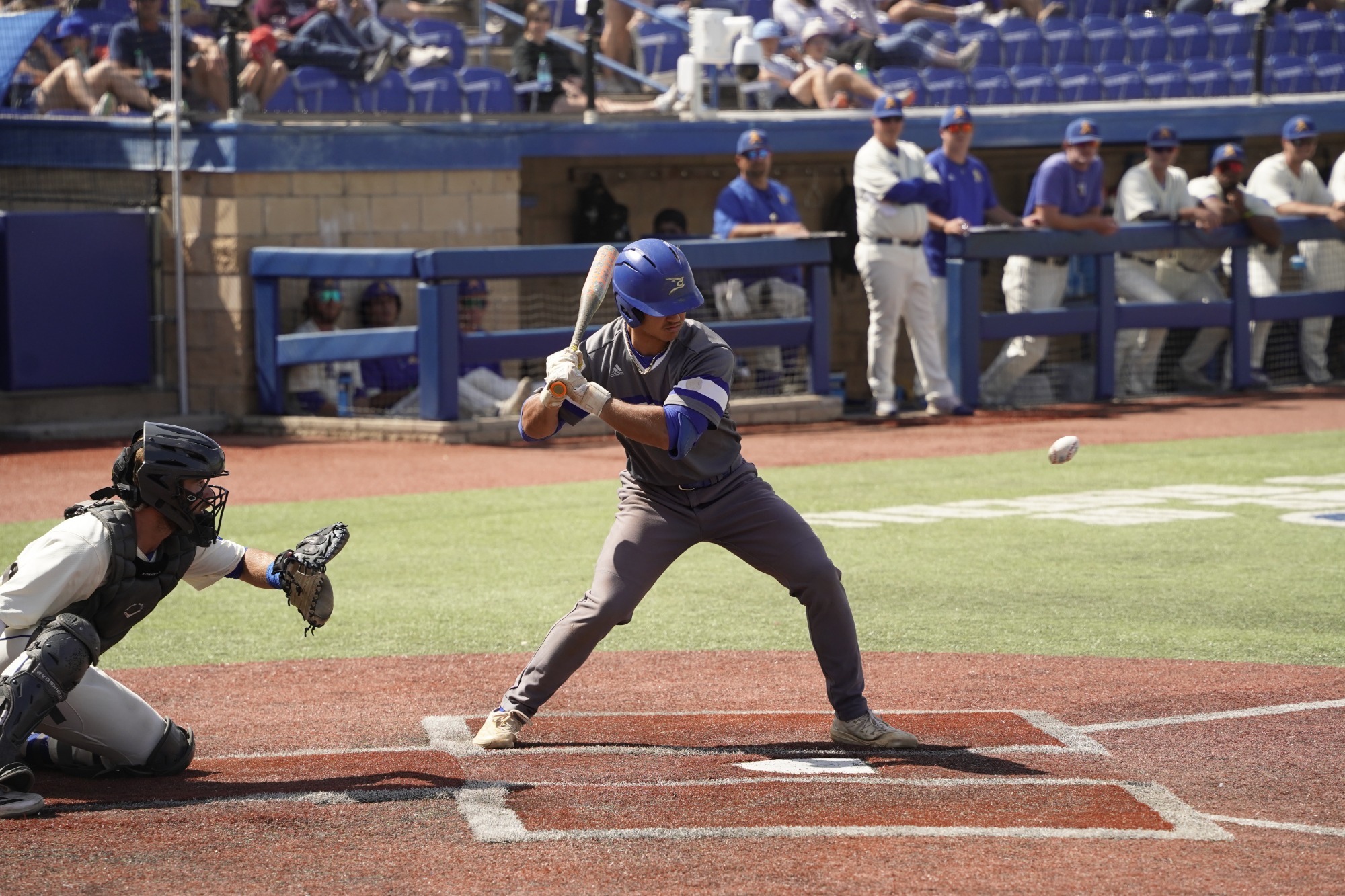 Landon Salinas at the plate