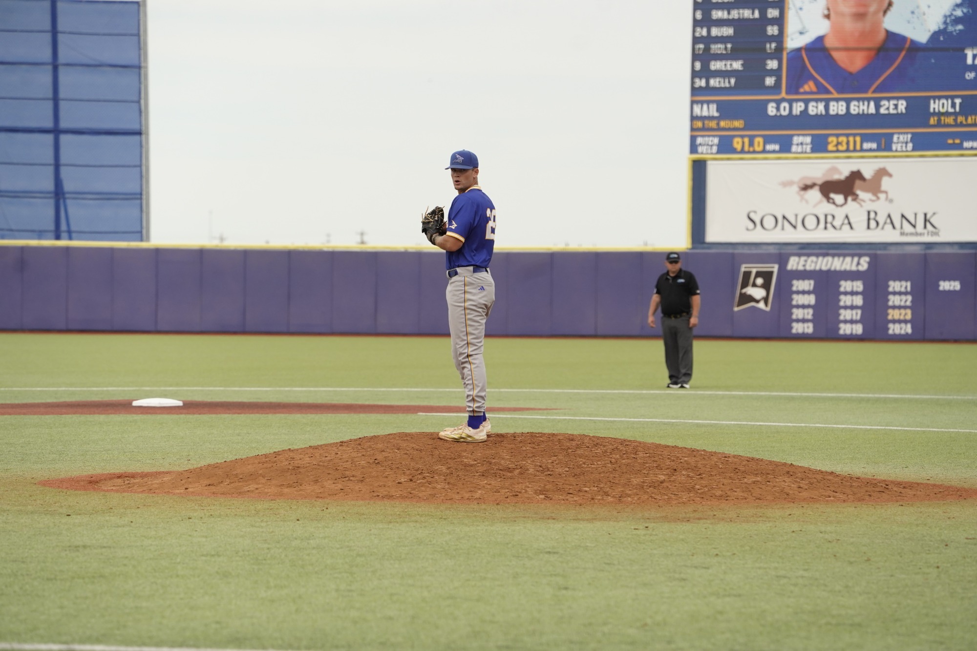 Garrett Nail on the mound