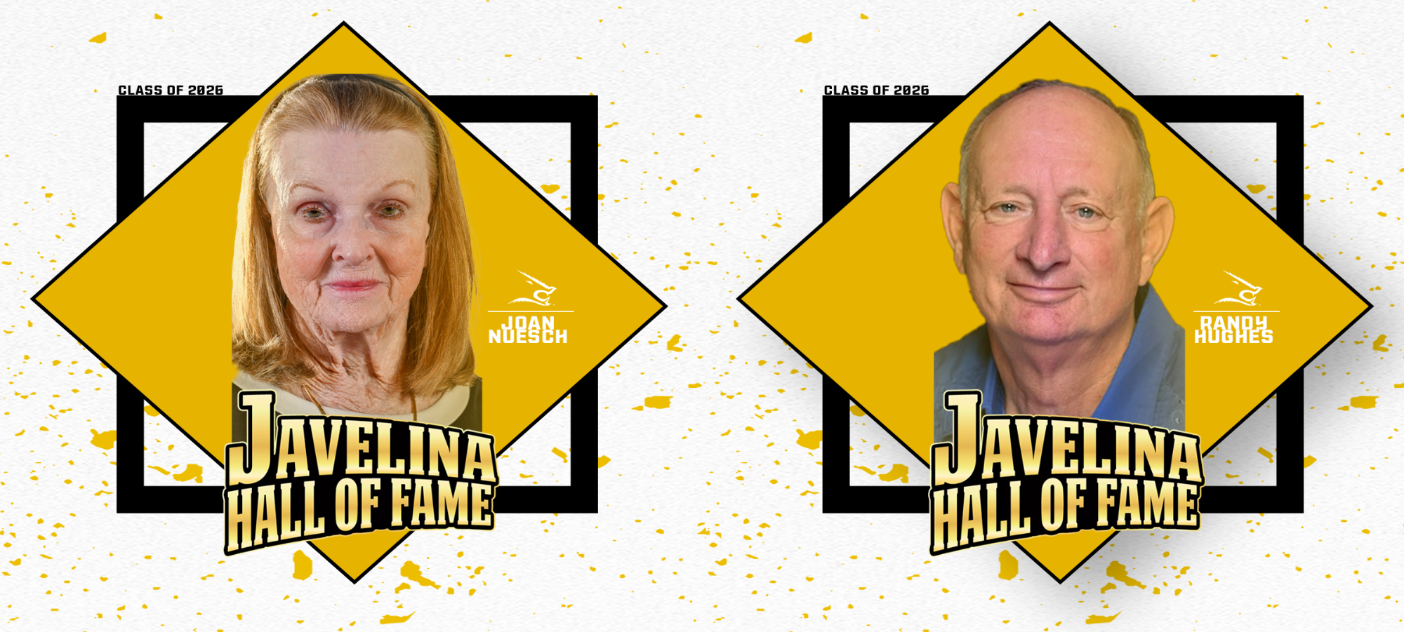 Joan Nuesch and Randy Hughes Hall of Fame announcement