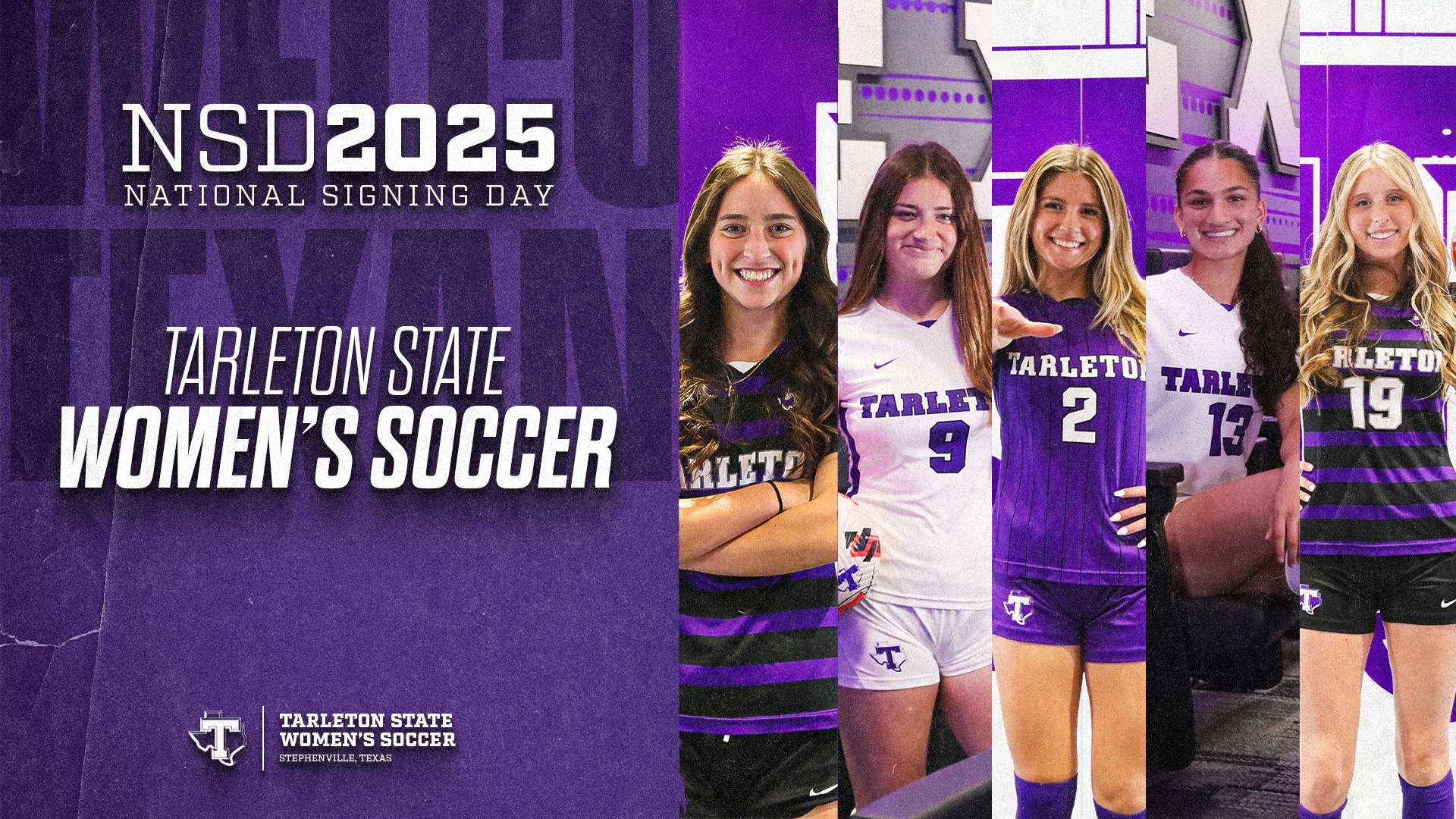 Tarleton State Women's Soccer 2025 National Signing Day cover