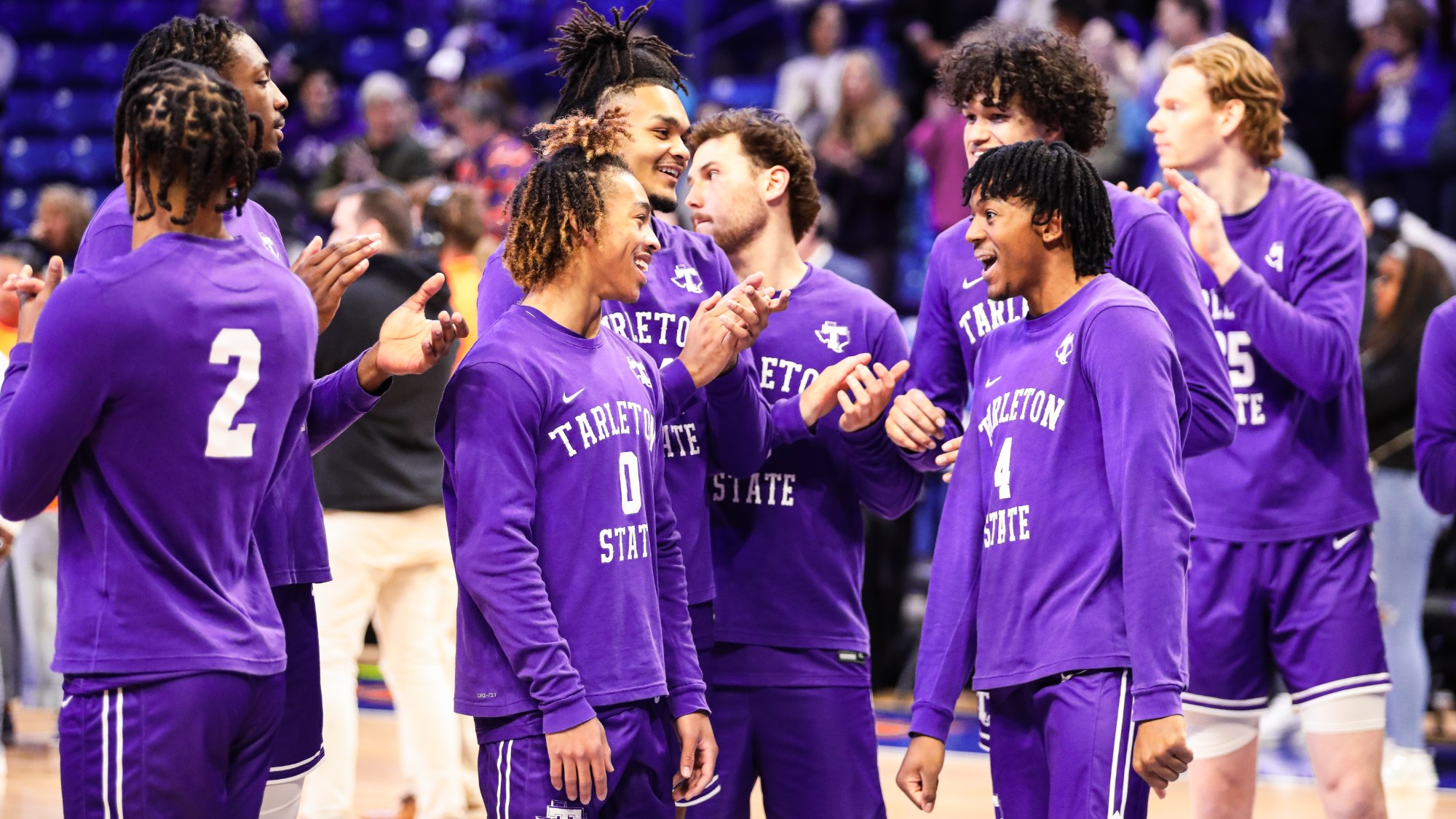 Leroy Kelly IV and Jordan Mizell smiling at UT Arlington