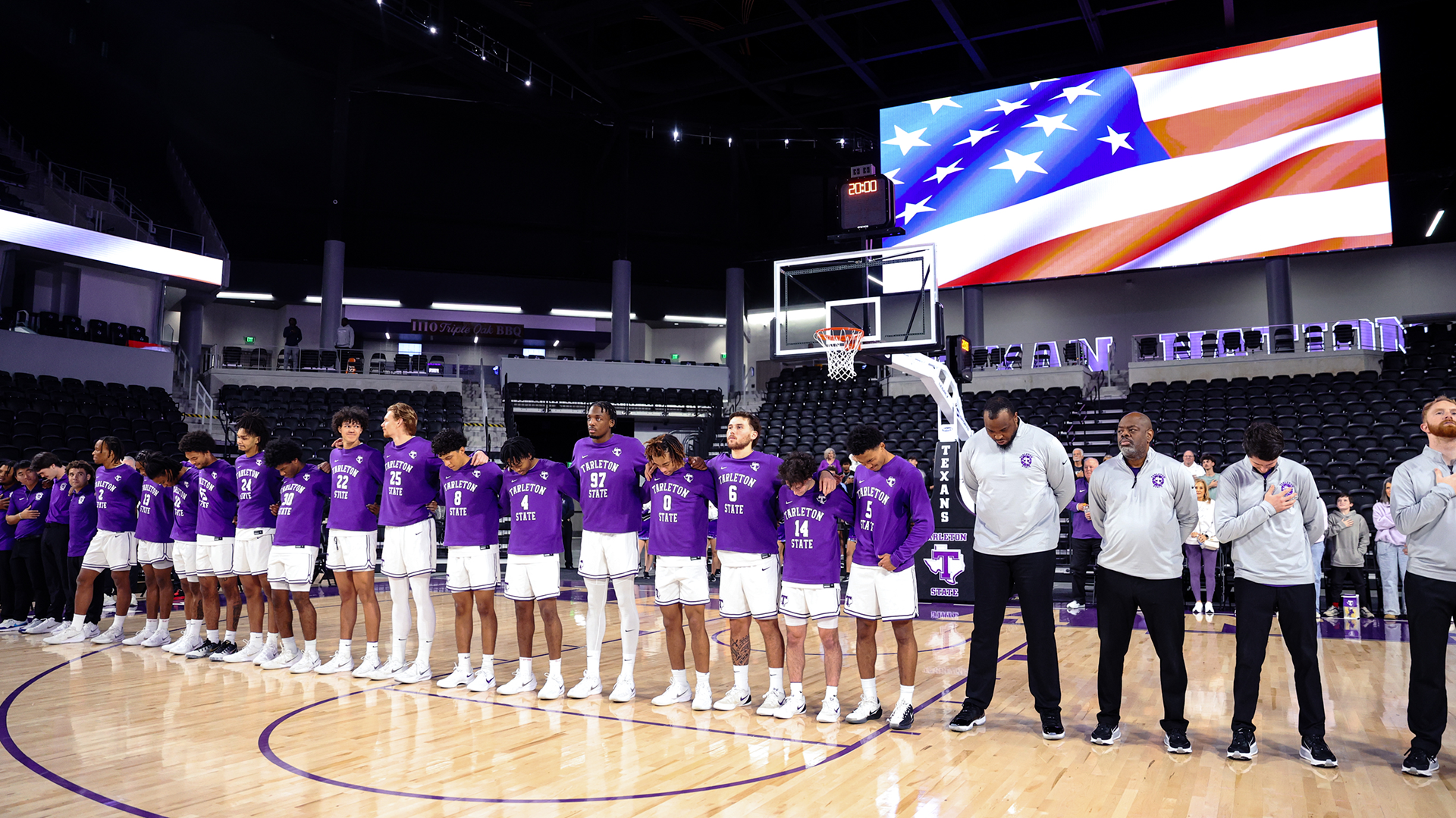 National anthem Tarleton State team shot