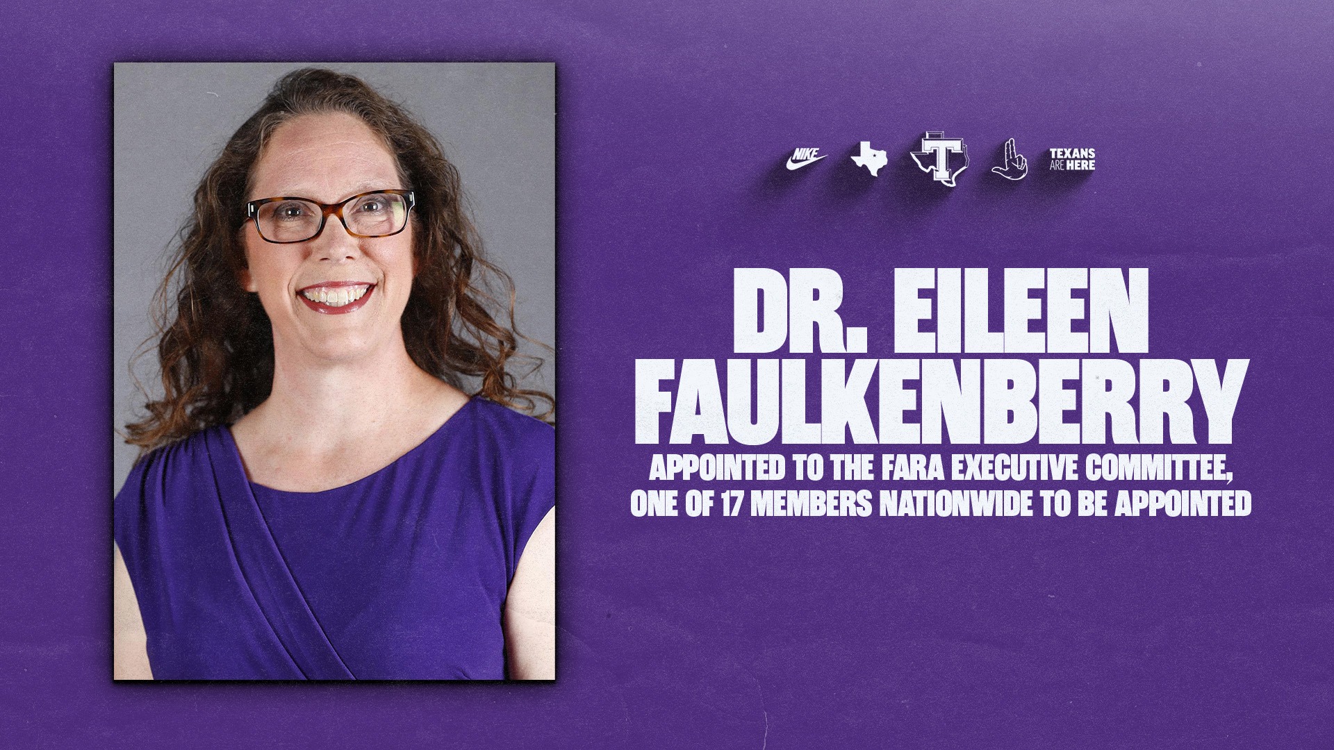 Tarleton State FAR Faulkenberry Appointed to FARA Executive Committee (Oct. 1, 2026)