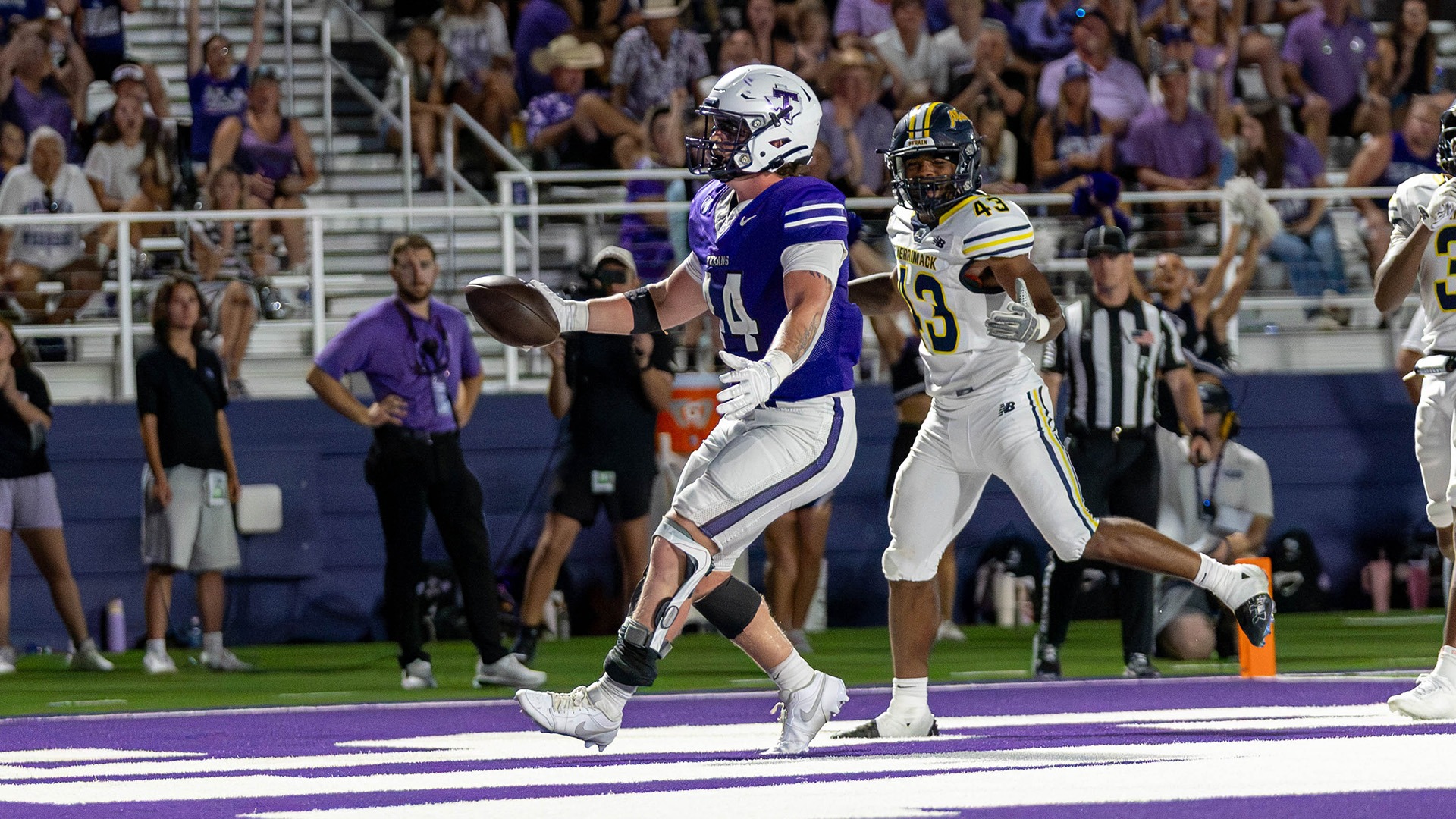 Danny Joiner Celebrates for Tarleton State Football (Photo Used Oct. 2, 2026)