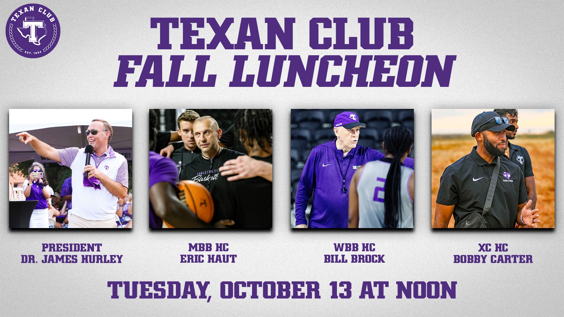 Texan Club Luncheon Scheduled for Oct. 13, 2026