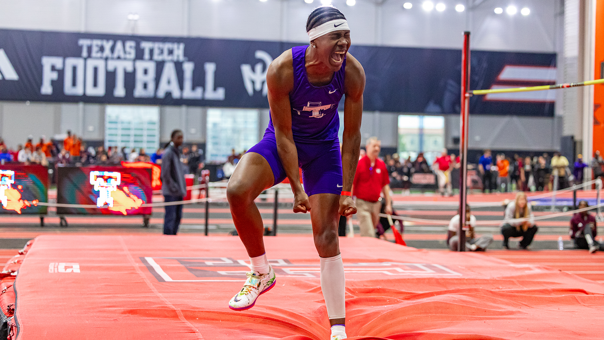 Geron White excited after breaking high jump school record